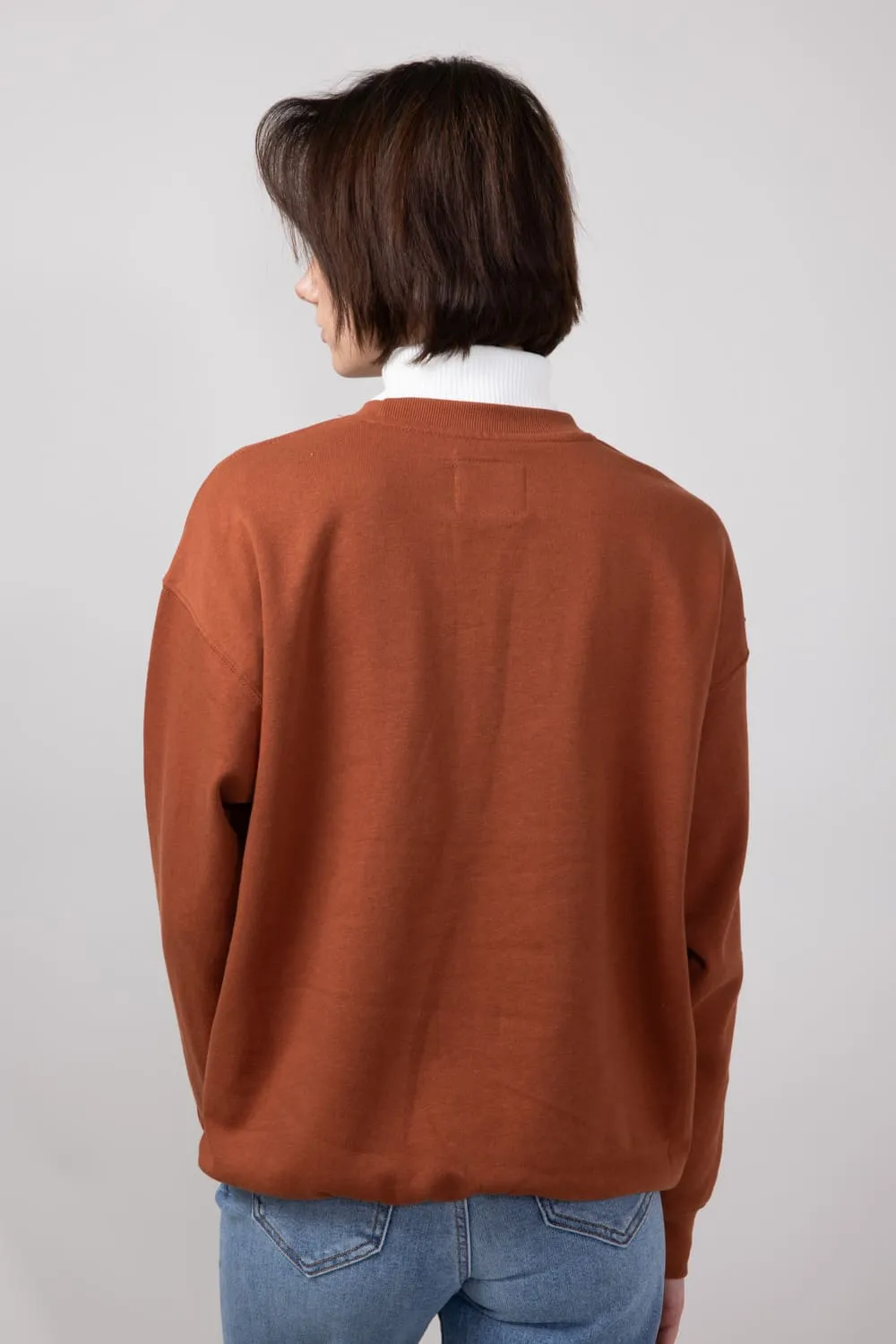 1897 Active Midwest Fleece Sweatshirt for Women in Rust | GT852-RUST
