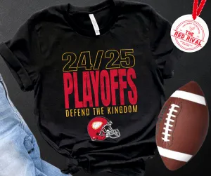 24/25 Playoffs Defend The Kingdom Black Tee or Sweatshirt