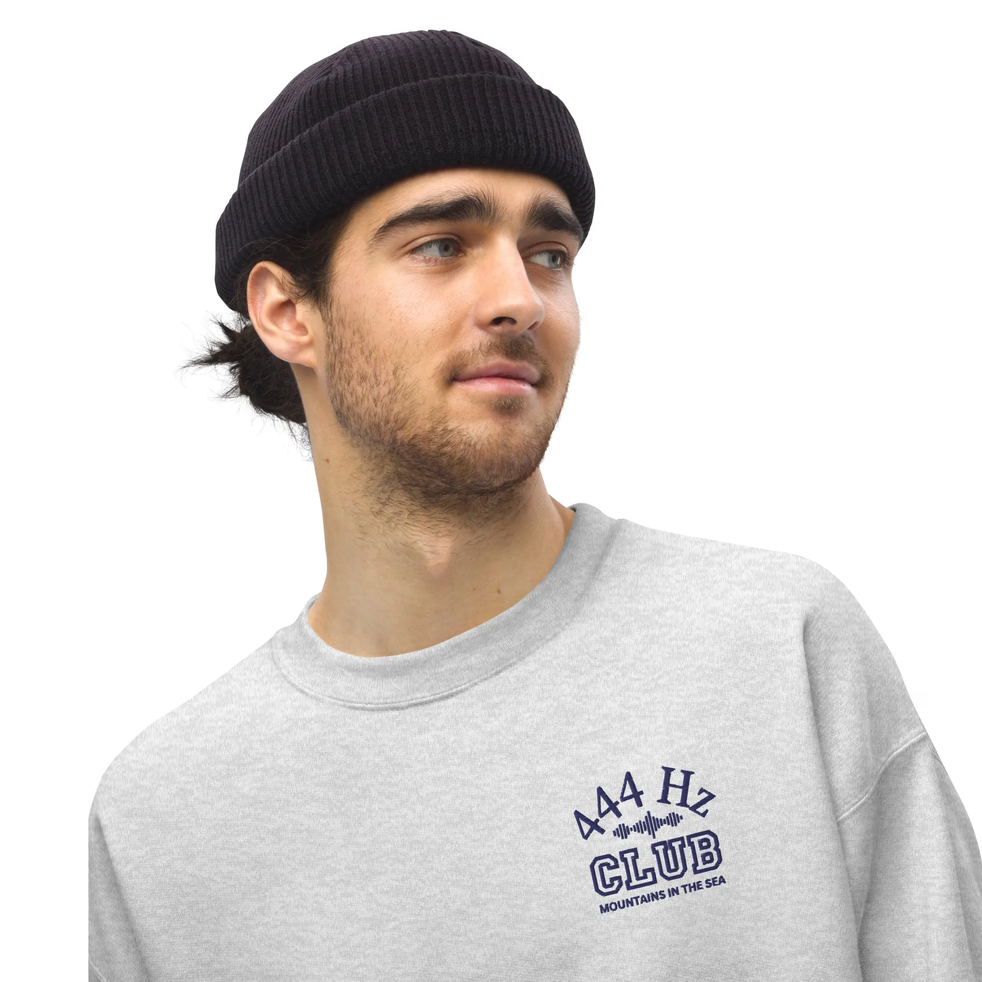 “444 Hz Club” Embroidered Crewneck