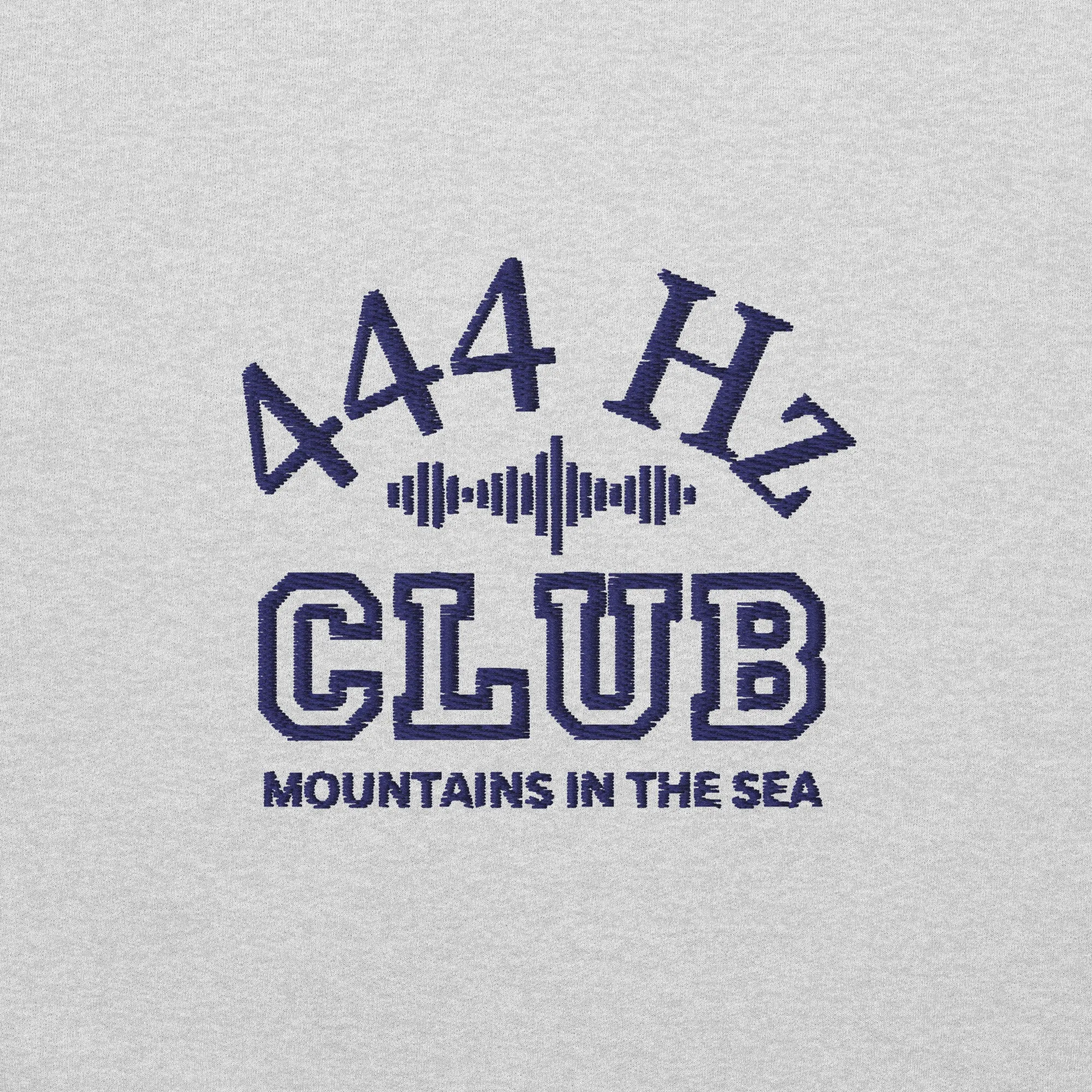 “444 Hz Club” Embroidered Crewneck