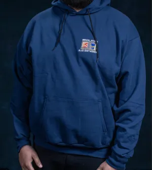 A02 - HEAVYWEIGHT HOODED SWEATSHIRT WITH IUBAC LOGO - NAVY BLUE