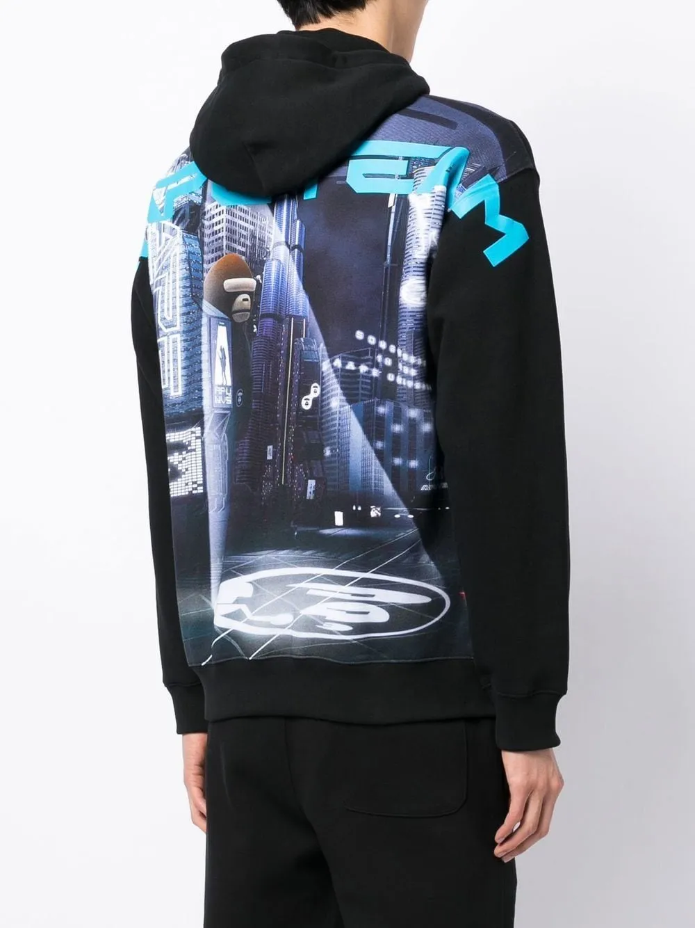 AAPE BY *A BATHING APE® graphic logo-patch zip-up hoodie