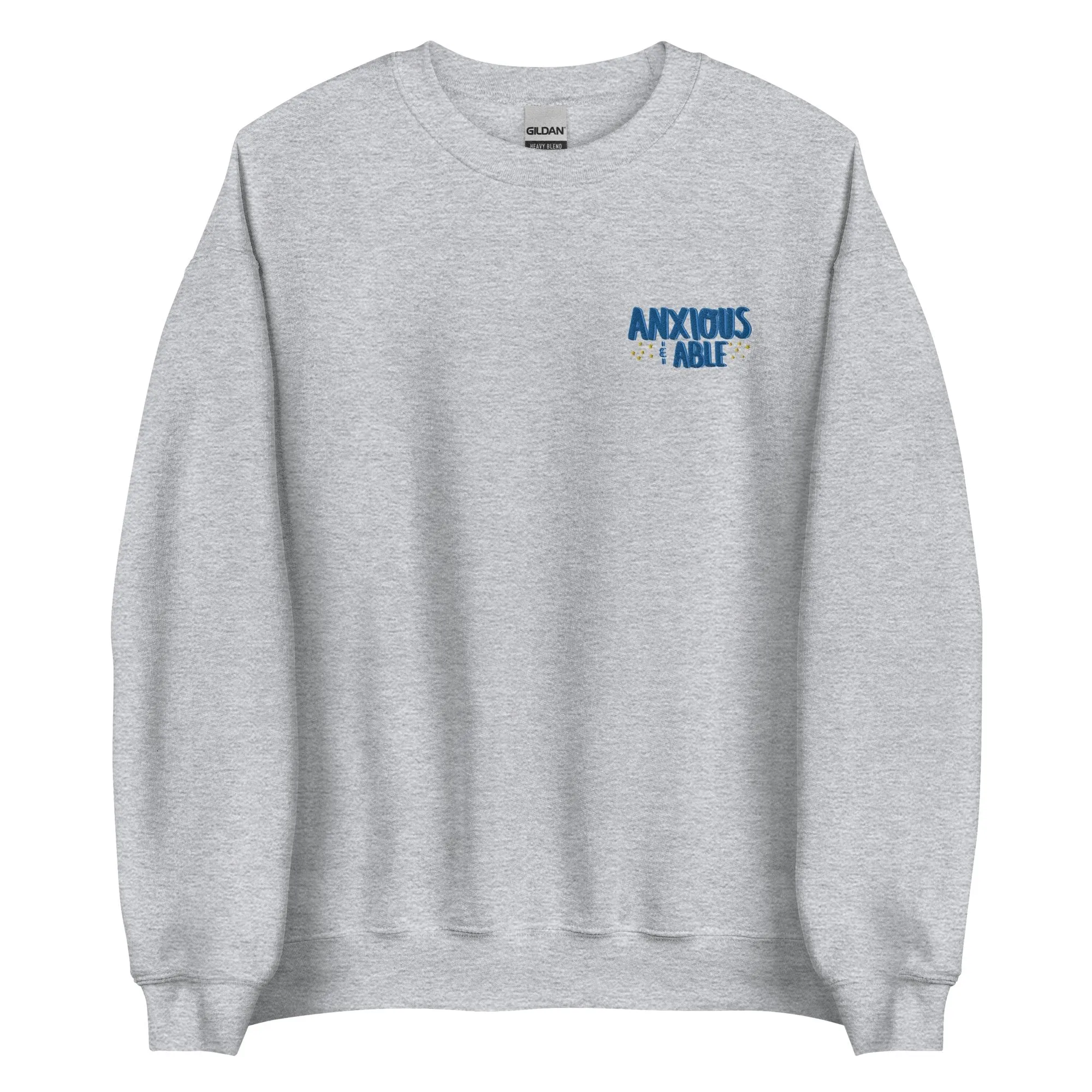Anxious & Able Embroidered Sweatshirt