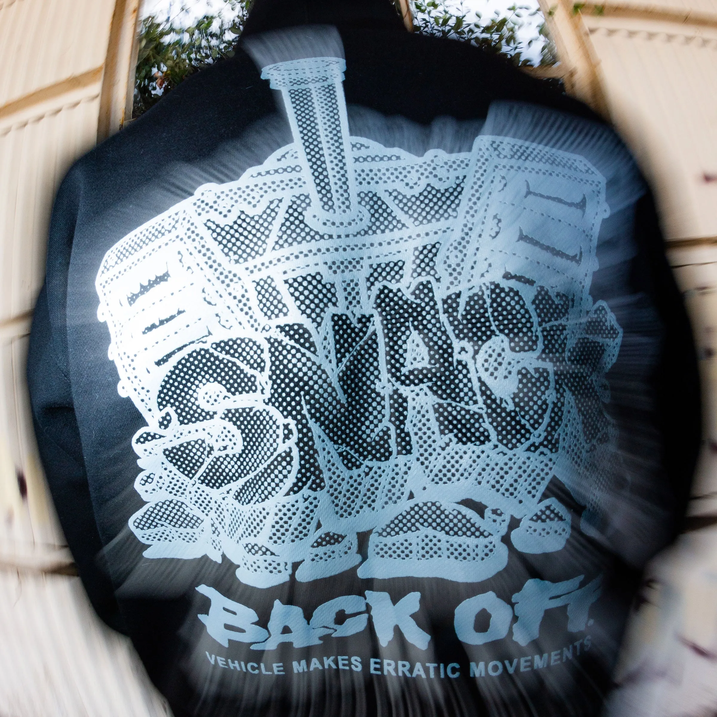 BACK OFF HOODIE - BLACK