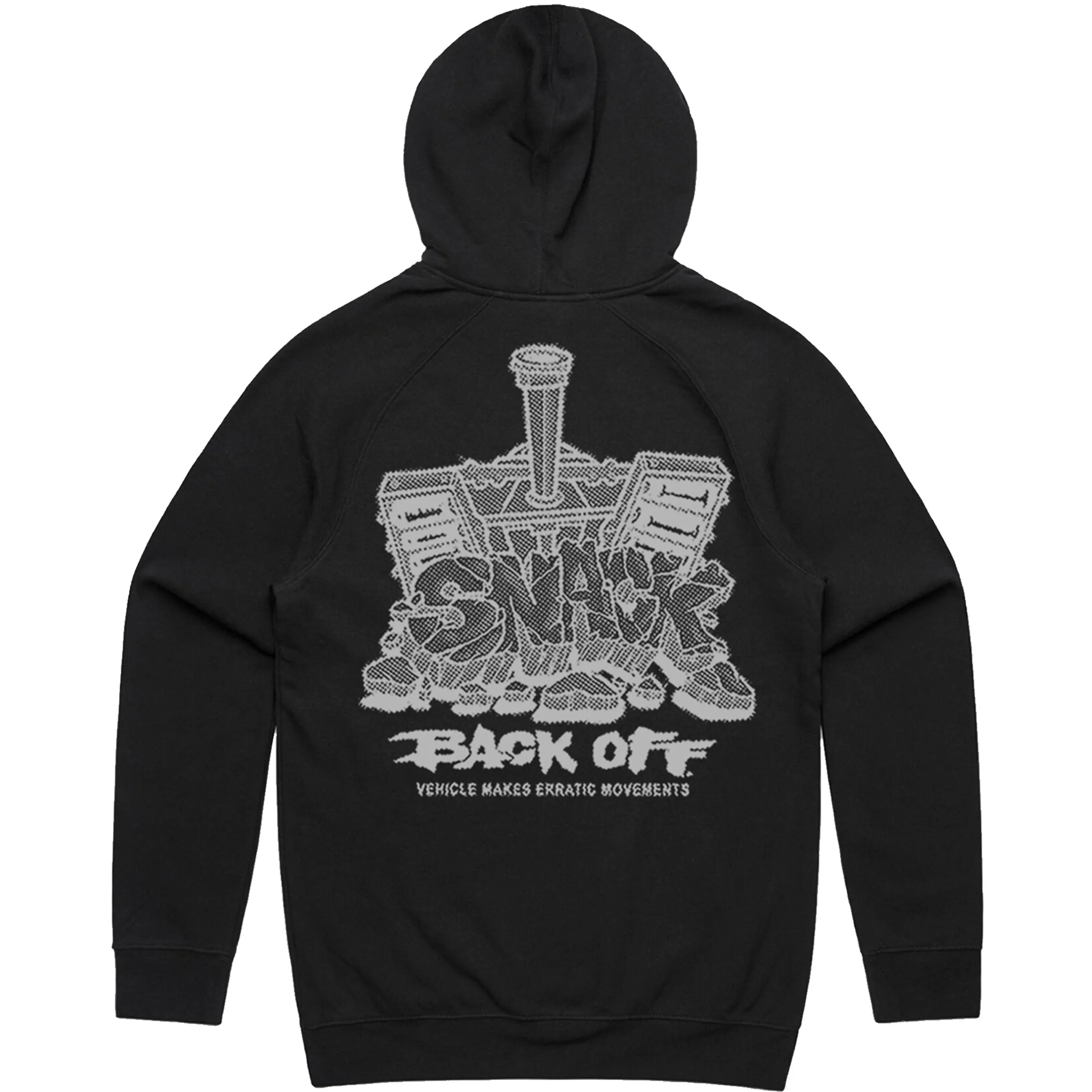 BACK OFF HOODIE - BLACK