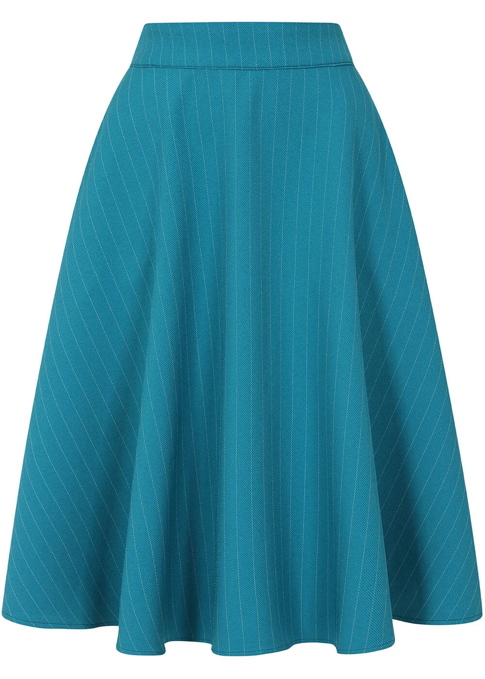 Banned Annie Marine Stripe 40's Swing Skirt Teal