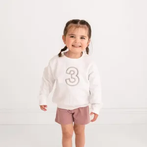 Birthday Varsity Number Embroidered Sweater
