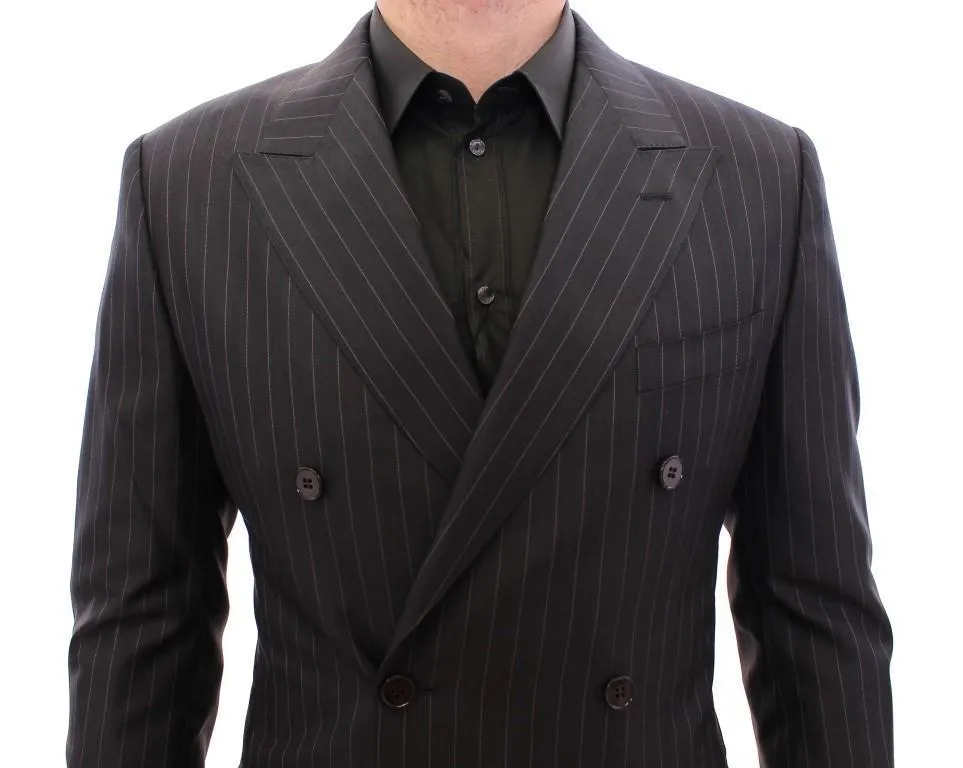 Black Striped Double Breasted SICILIA Suit