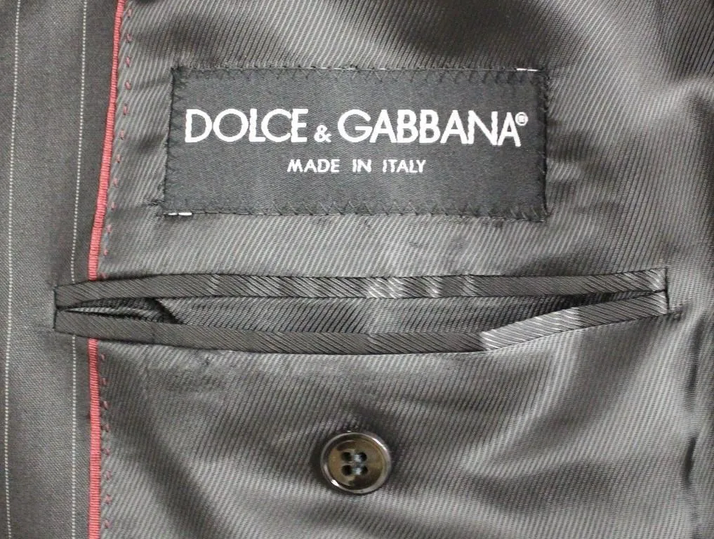 Black Striped Double Breasted SICILIA Suit