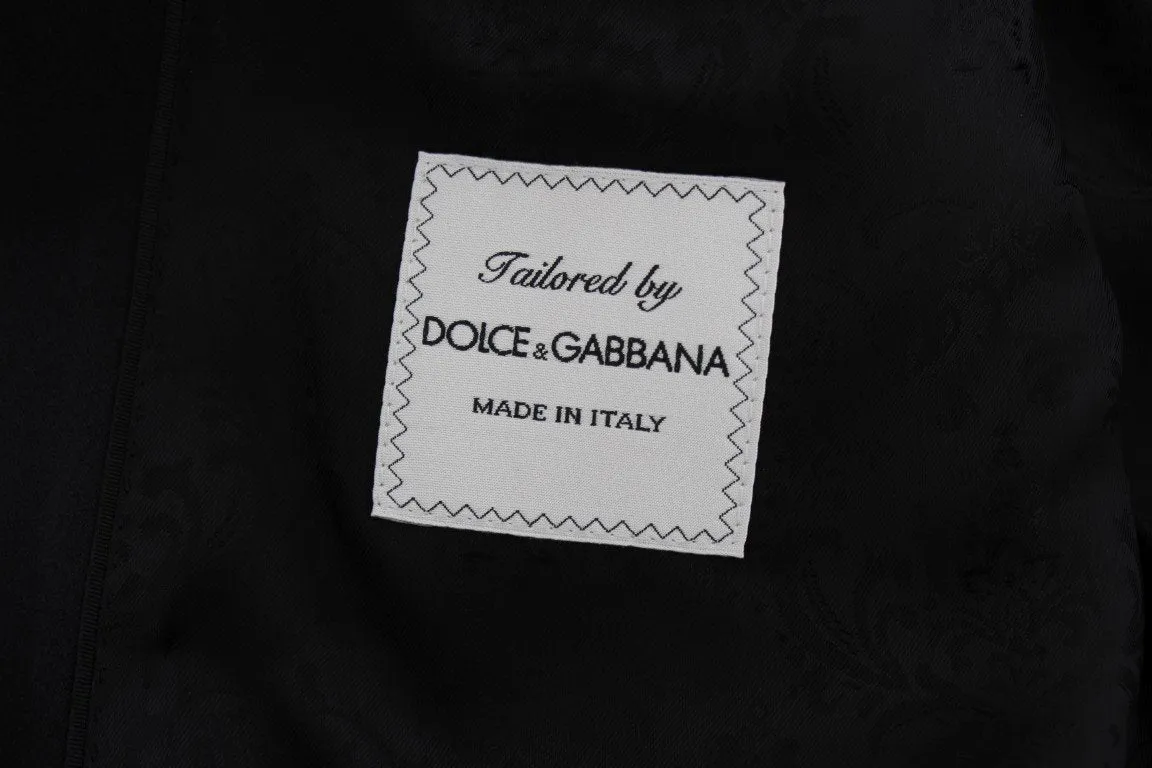 Black Wool Silk Slim Fit 3 Piece Suit
