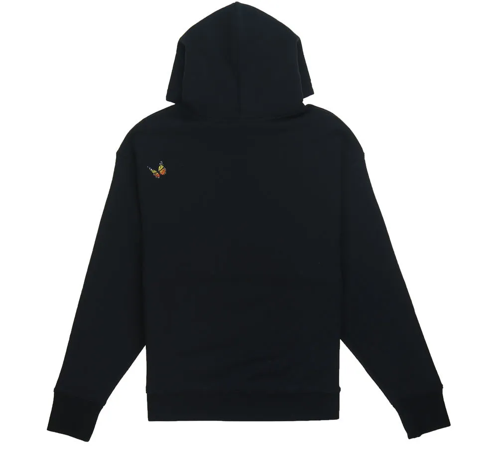 BUTTERFLY EMBROIDERED HOODIE