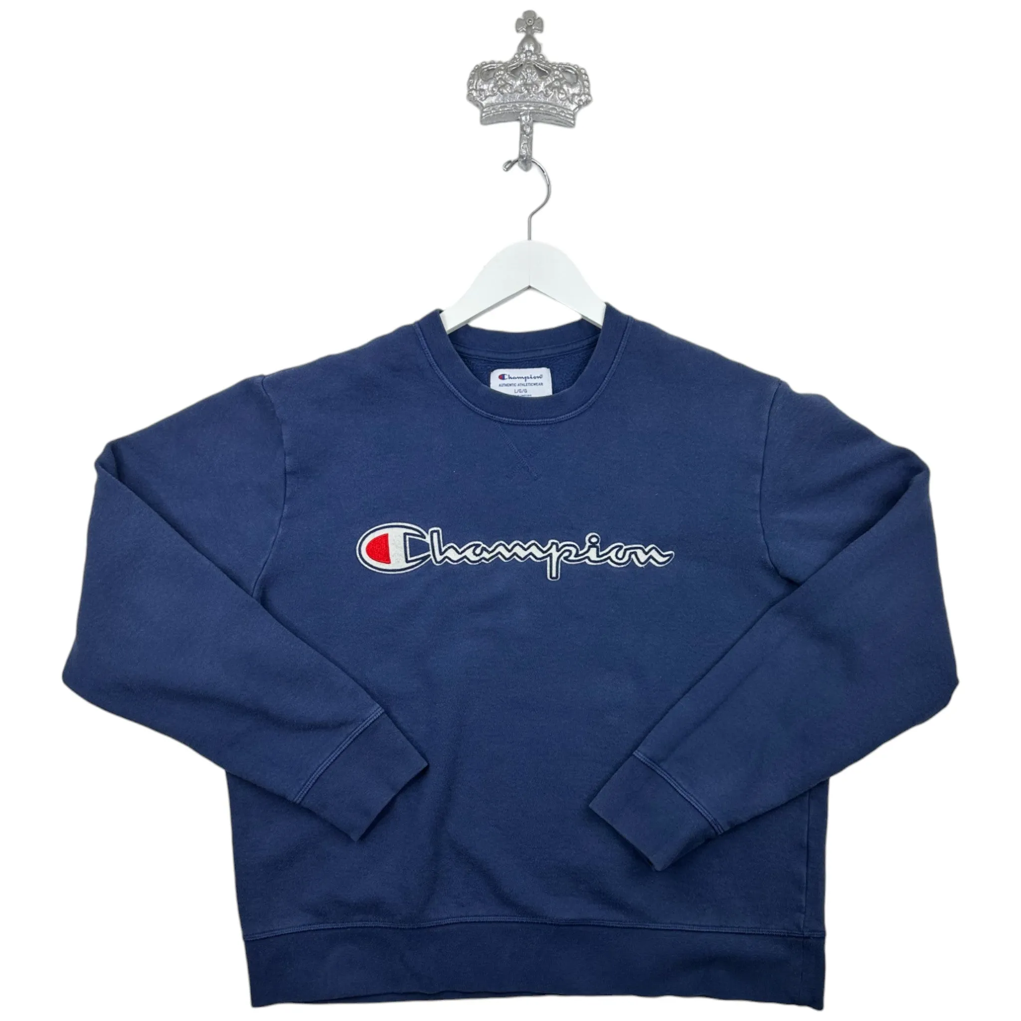 CHAMPION "EMBROIDERED" CREWNECK - (L)
