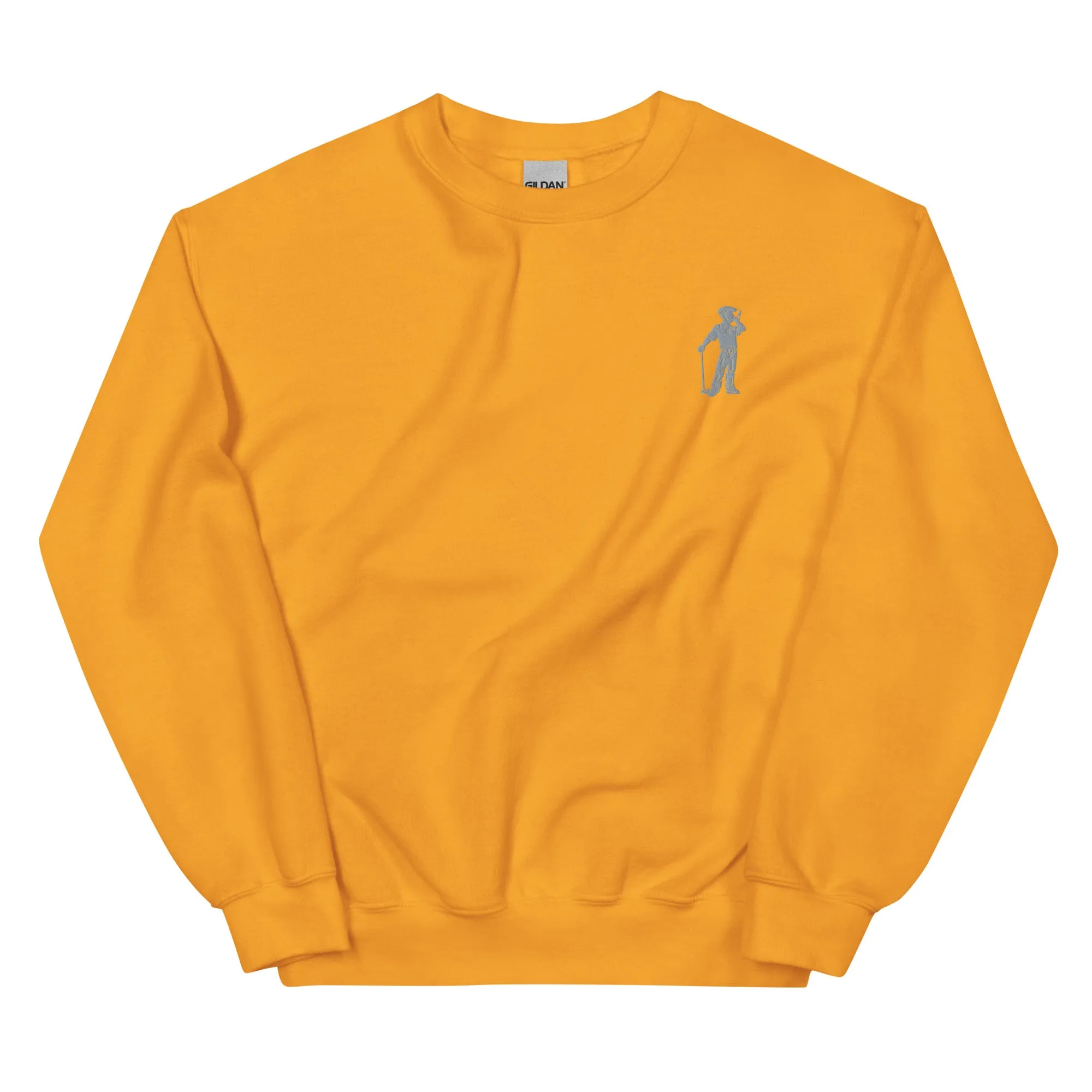 Cigar Golfer Embroidered Sweatshirt - Grey