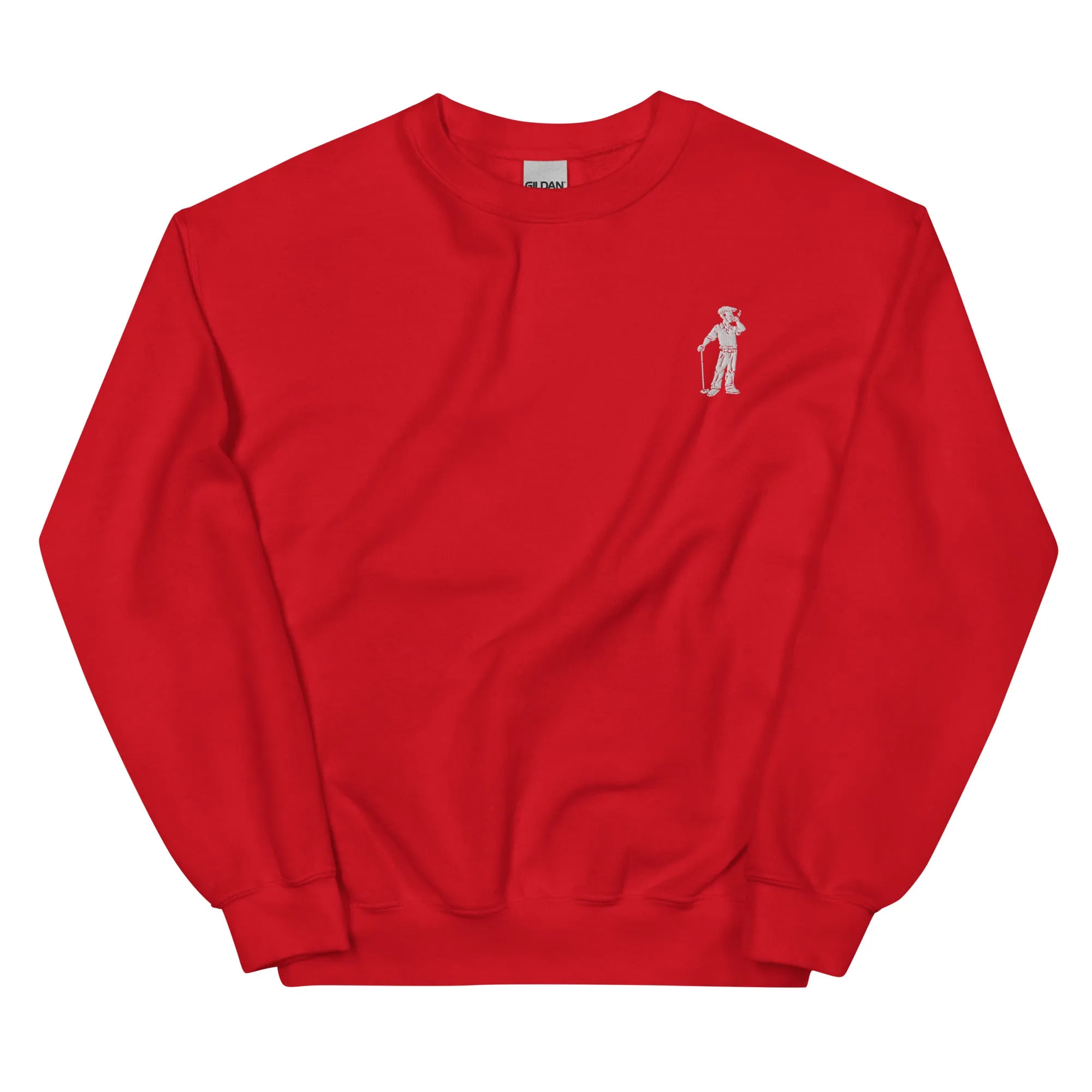 Cigar Golfer Embroidered Sweatshirt