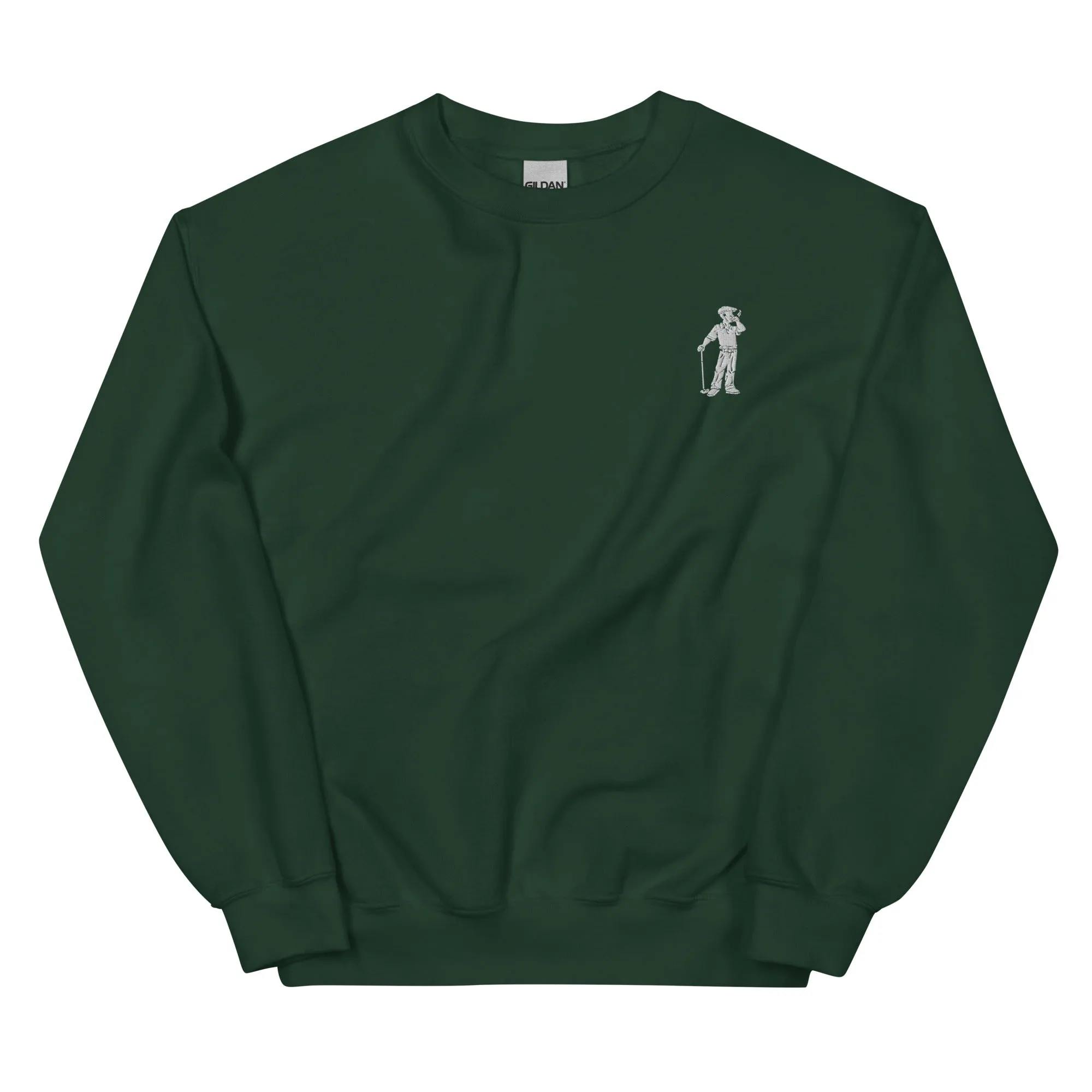 Cigar Golfer Embroidered Sweatshirt