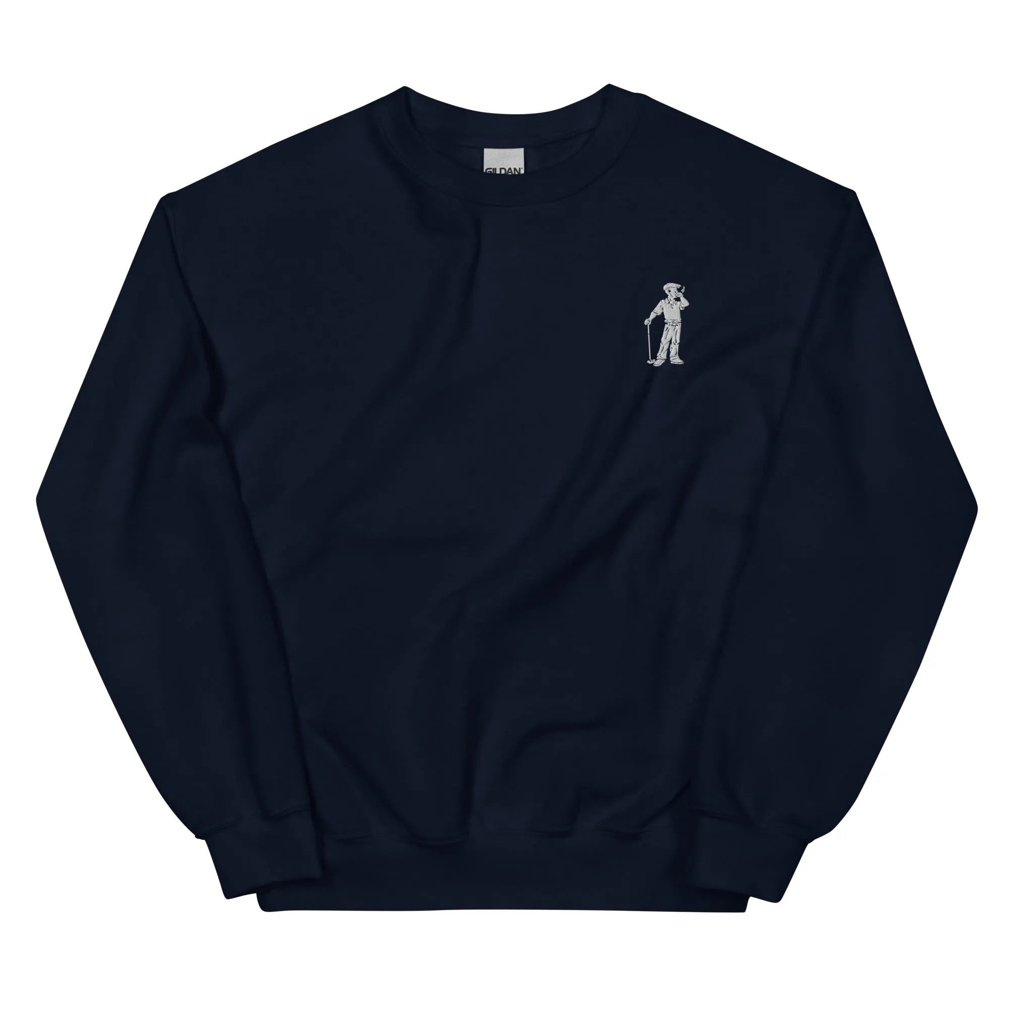 Cigar Golfer Embroidered Sweatshirt