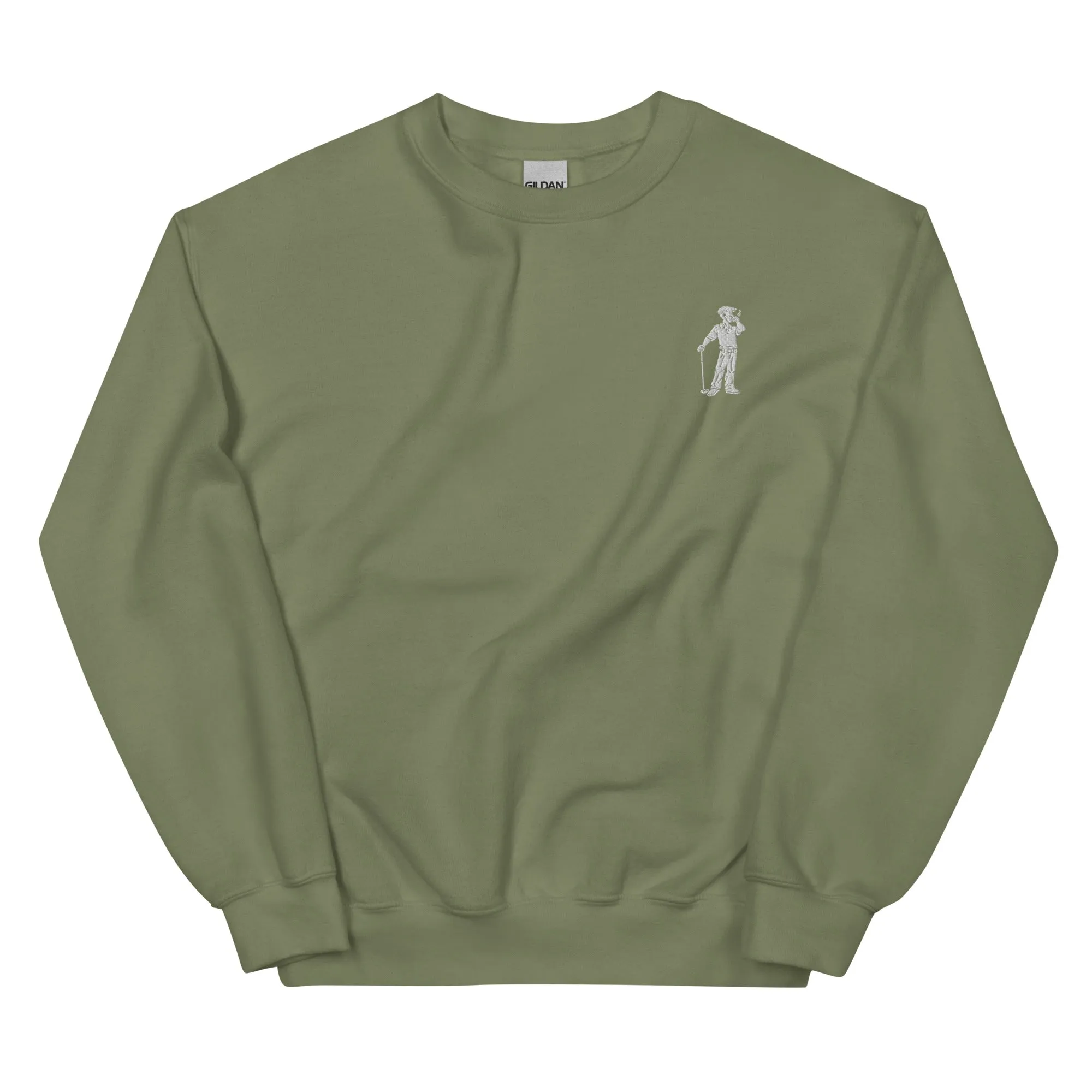 Cigar Golfer Embroidered Sweatshirt