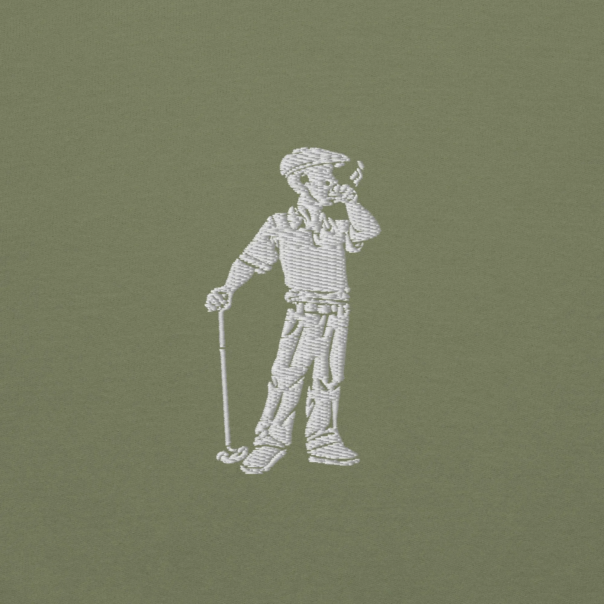 Cigar Golfer Embroidered Sweatshirt
