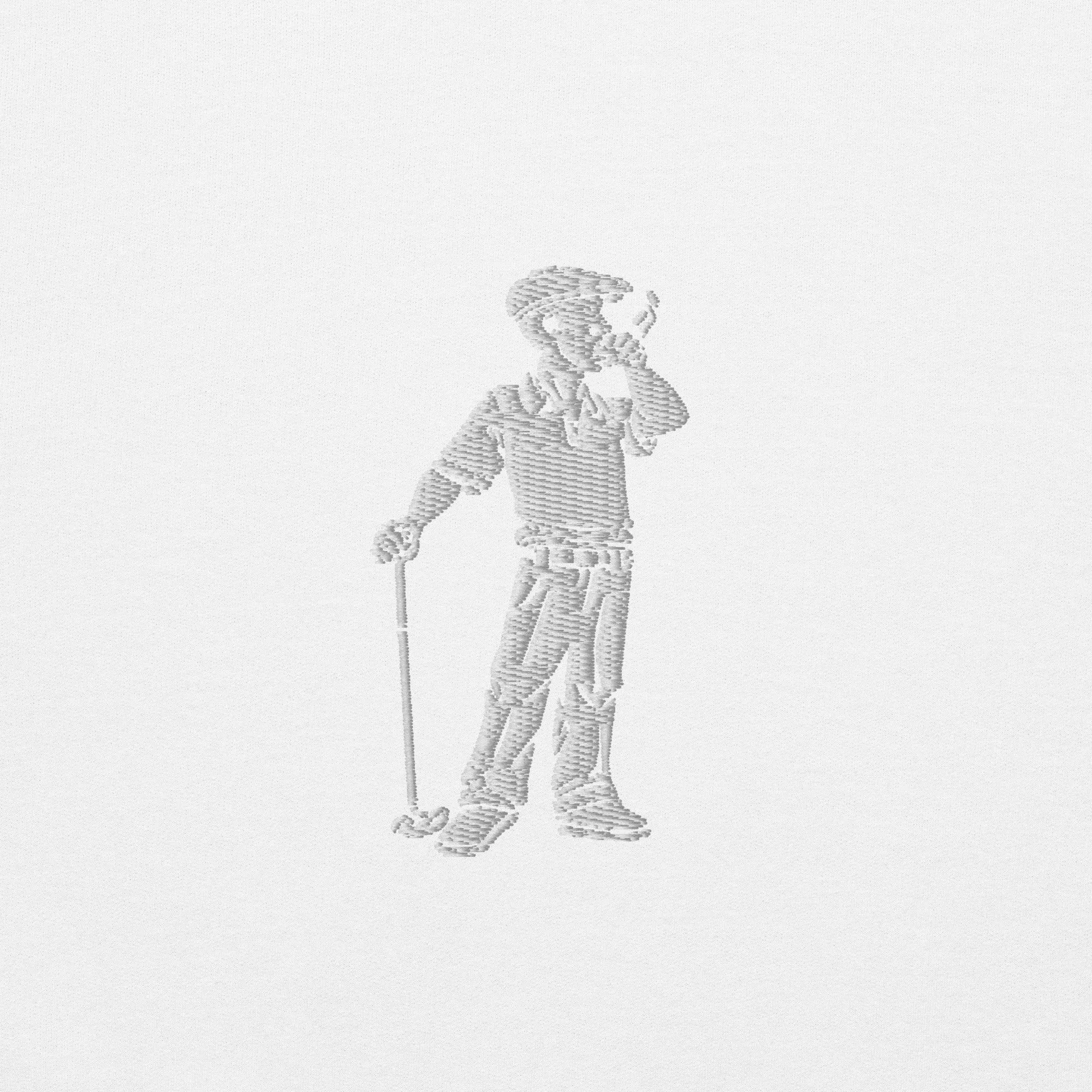 Cigar Golfer Embroidered Sweatshirt