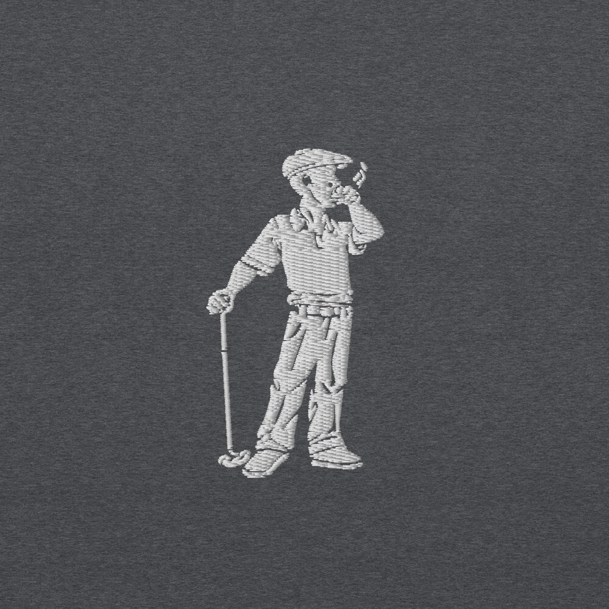 Cigar Golfer Embroidered Sweatshirt