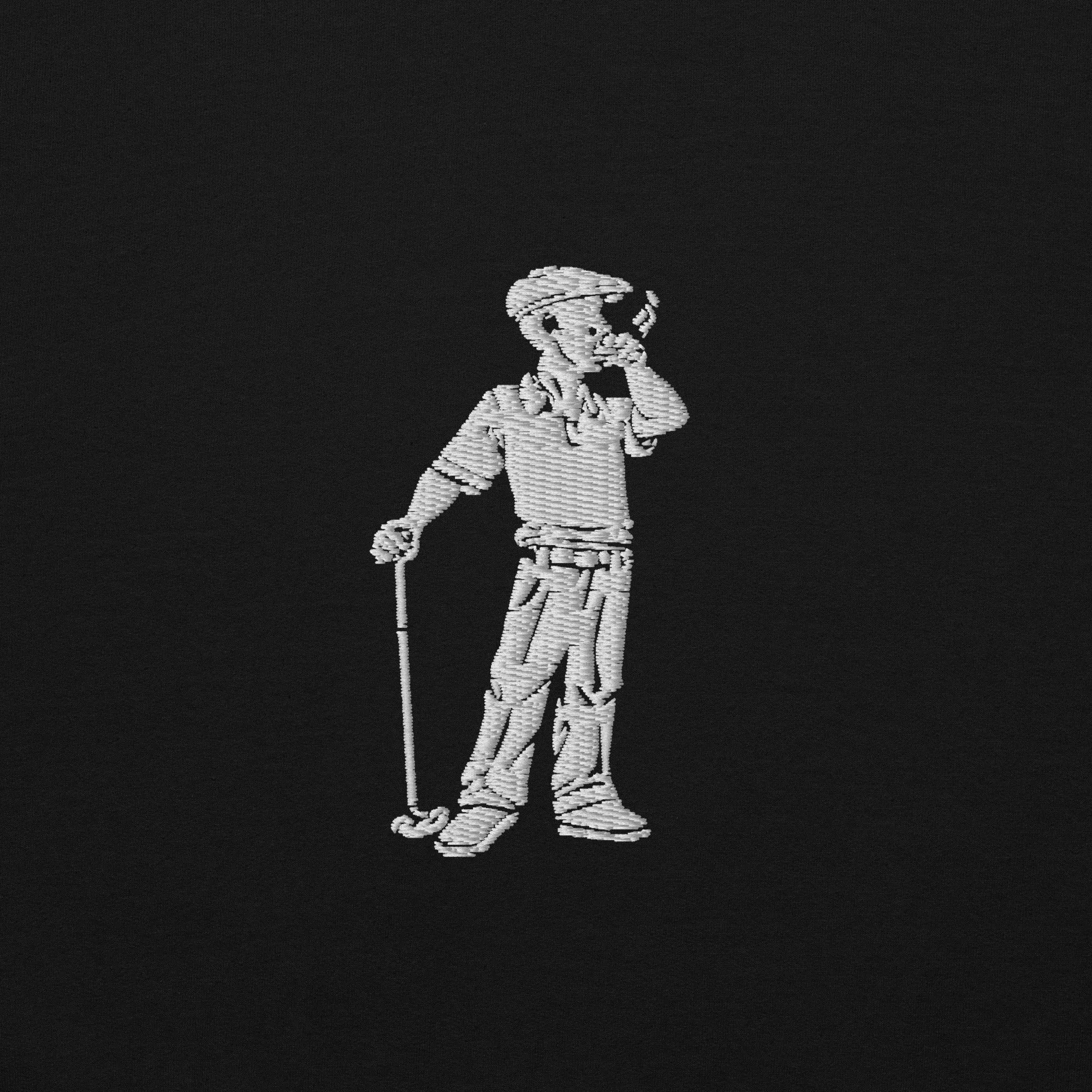 Cigar Golfer Embroidered Sweatshirt