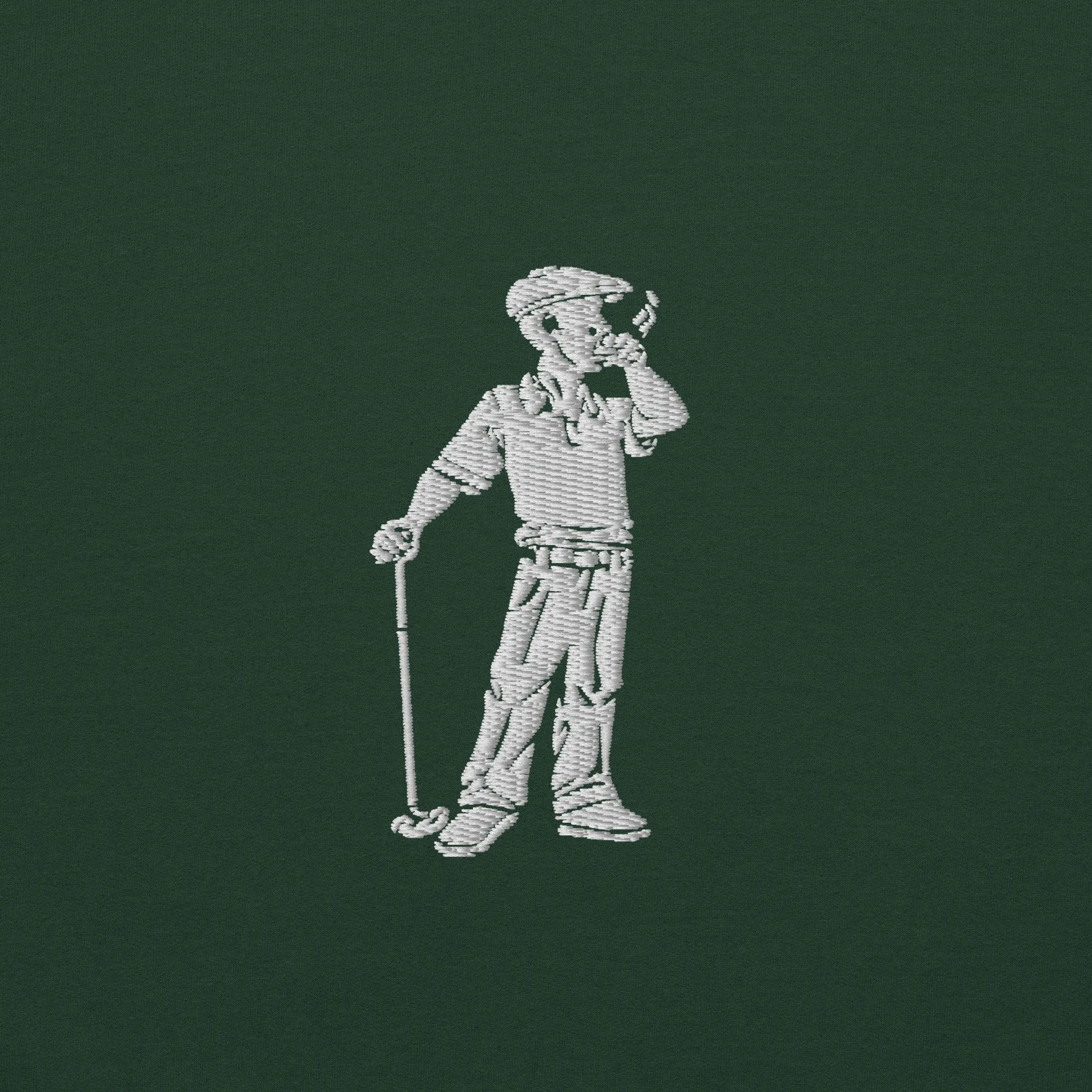 Cigar Golfer Embroidered Sweatshirt