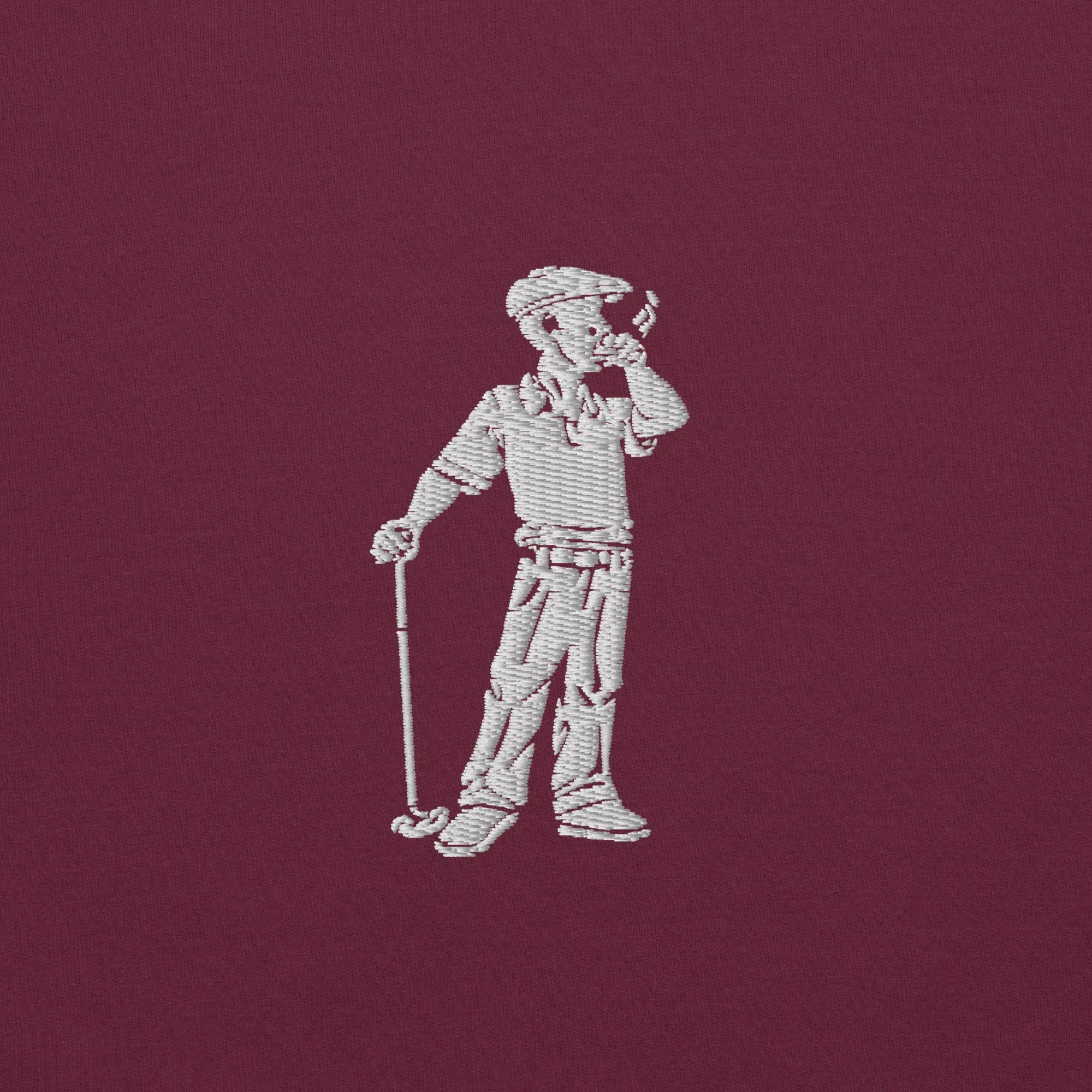 Cigar Golfer Embroidered Sweatshirt