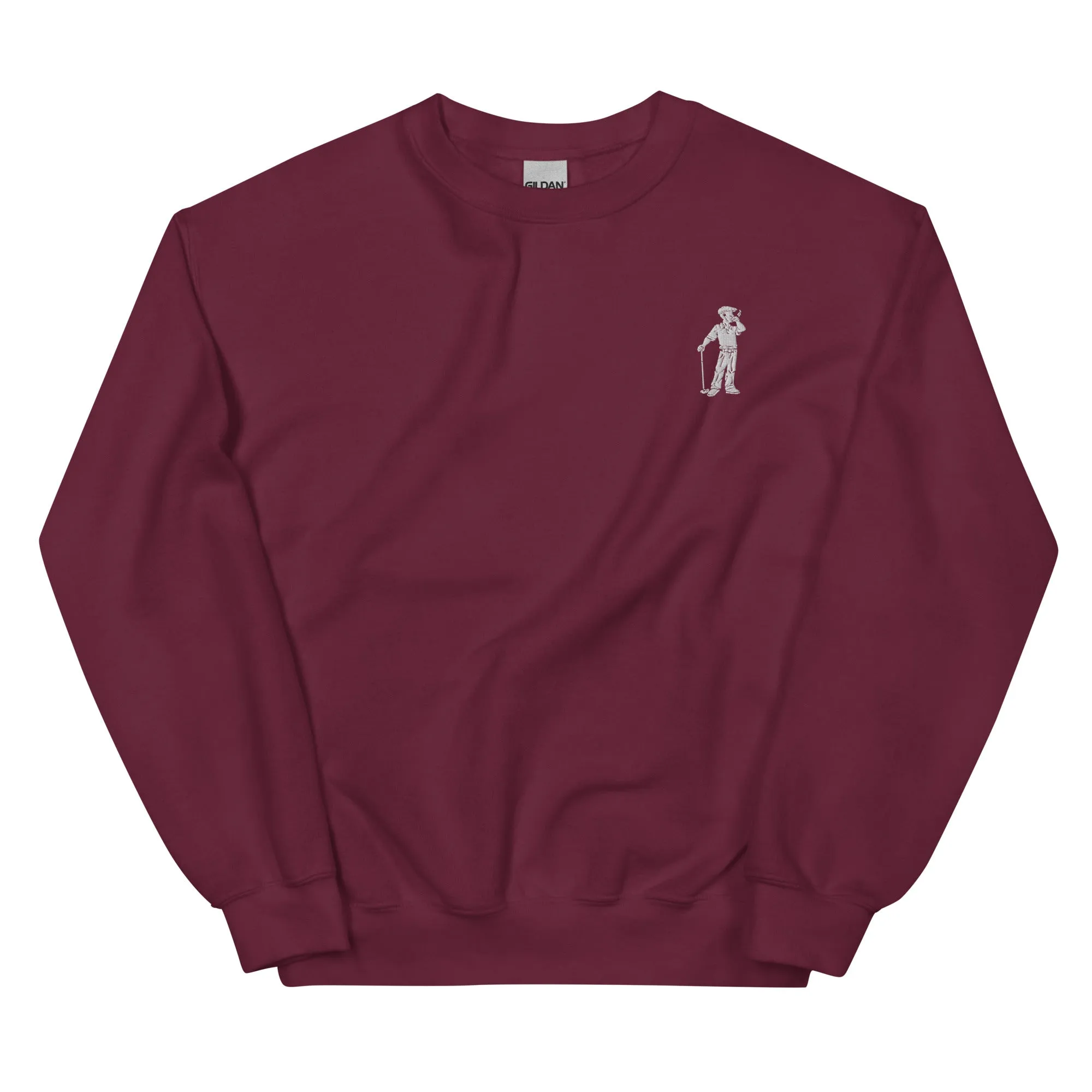 Cigar Golfer Embroidered Sweatshirt