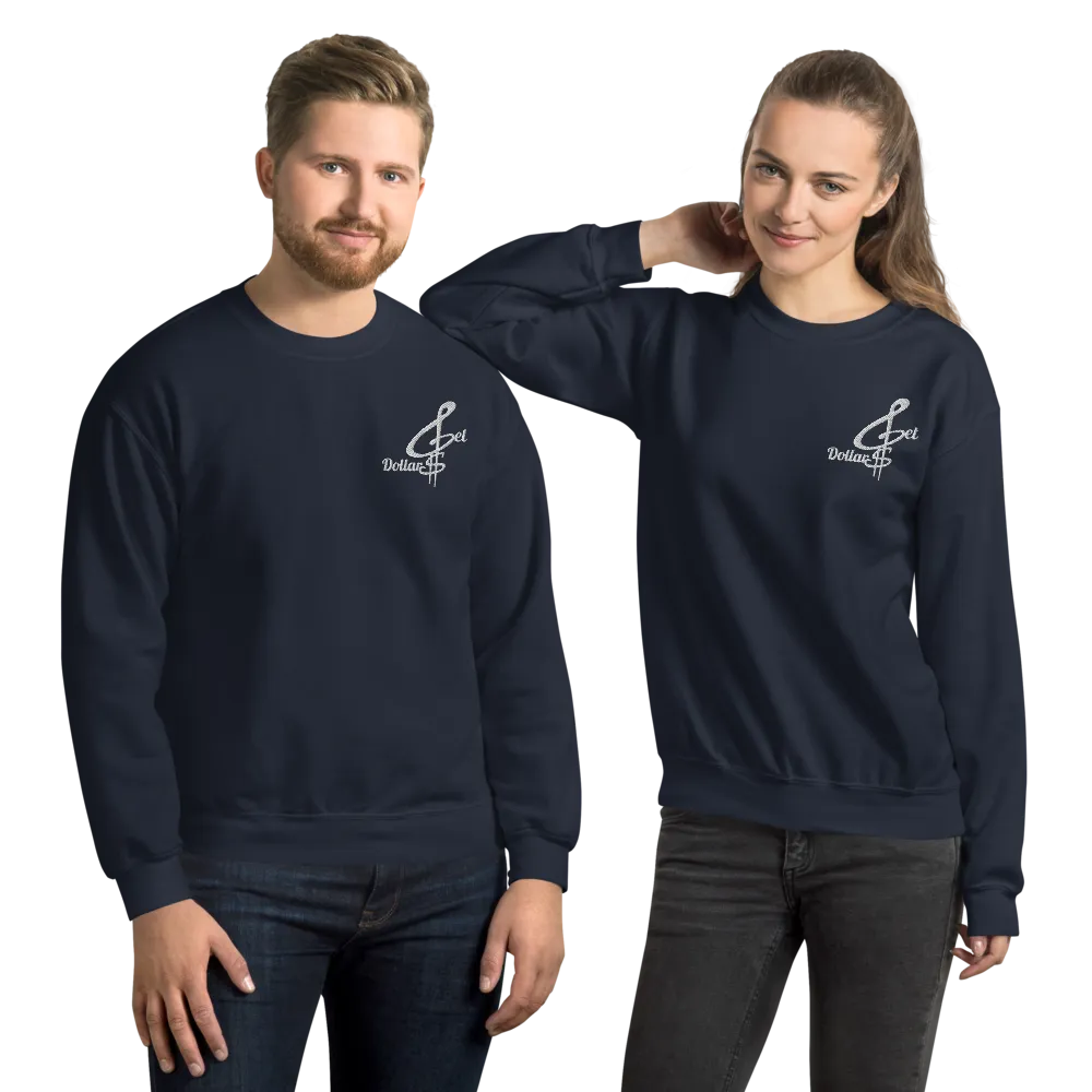 Classic Get Dollars Embroidered  Unisex Sweatshirts