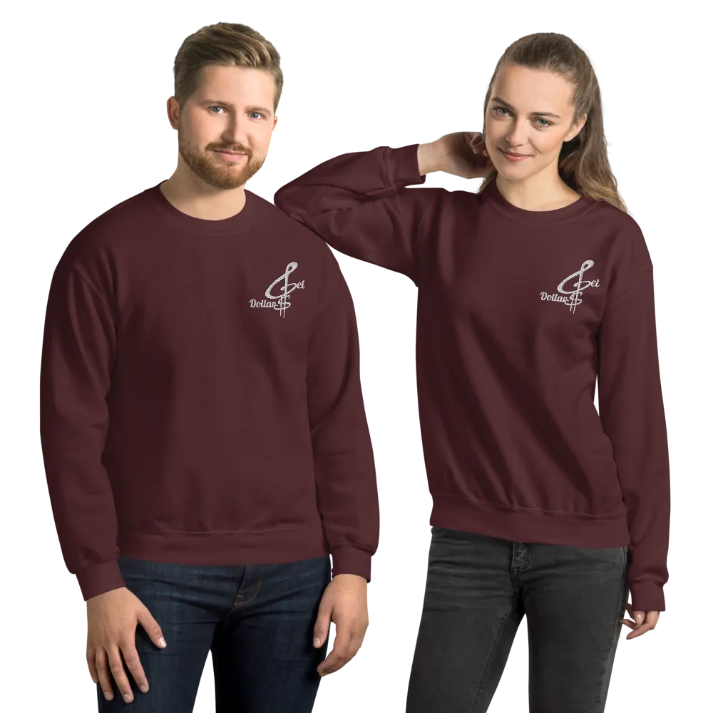 Classic Get Dollars Embroidered  Unisex Sweatshirts