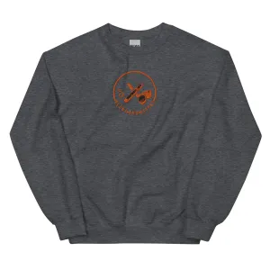 Clubs and Sticks Embroidered Sweatshirt - Orange