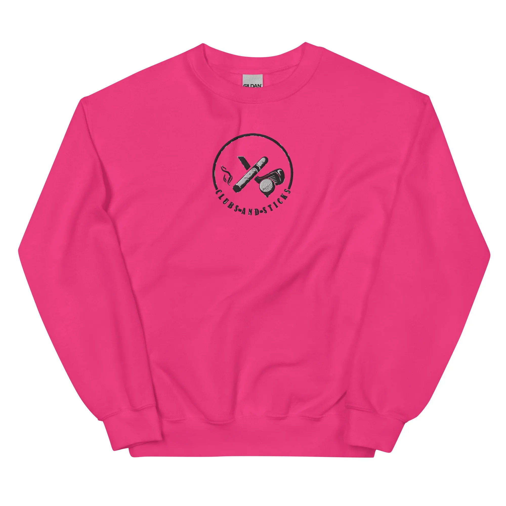 Clubs and Sticks Embroidered Sweatshirt