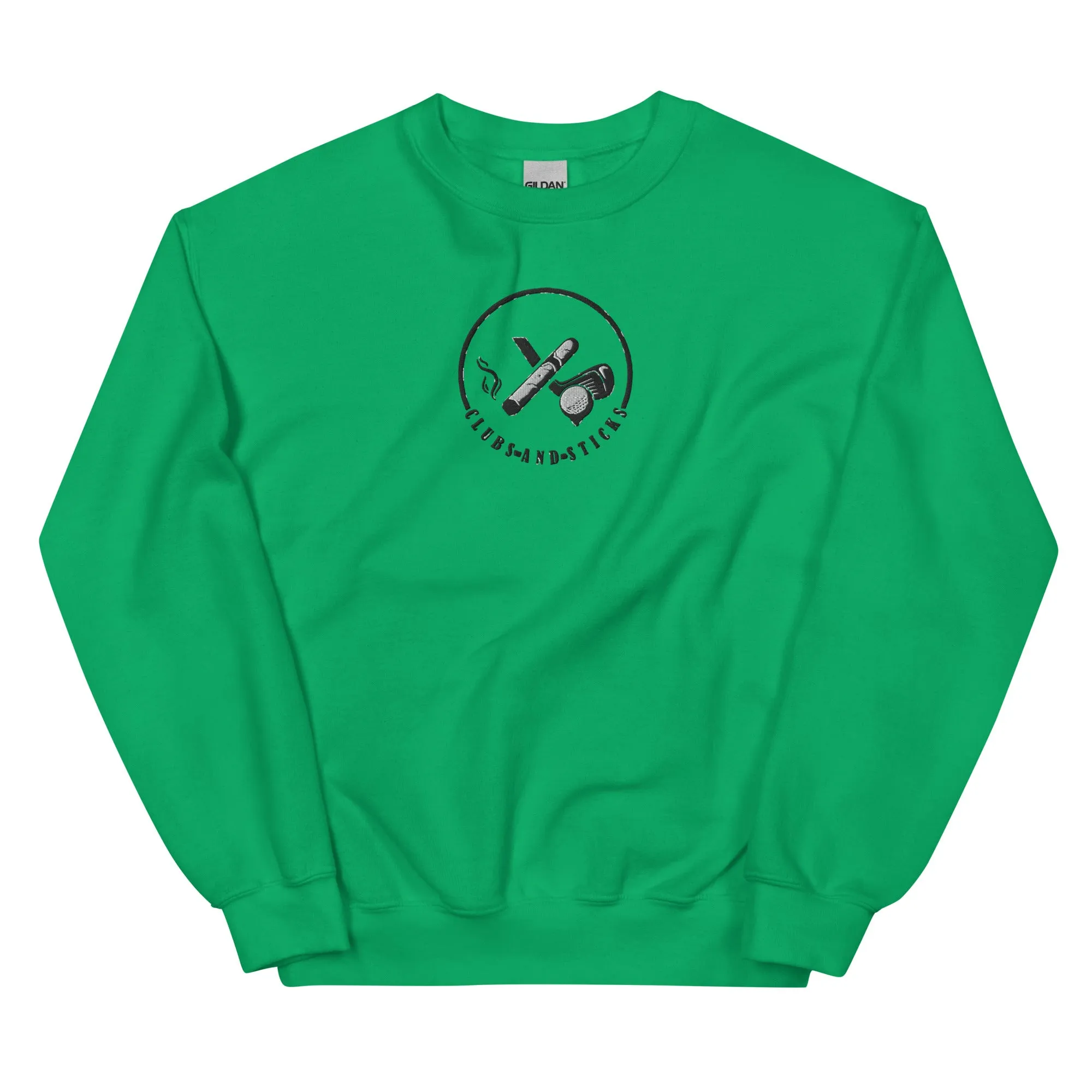 Clubs and Sticks Embroidered Sweatshirt