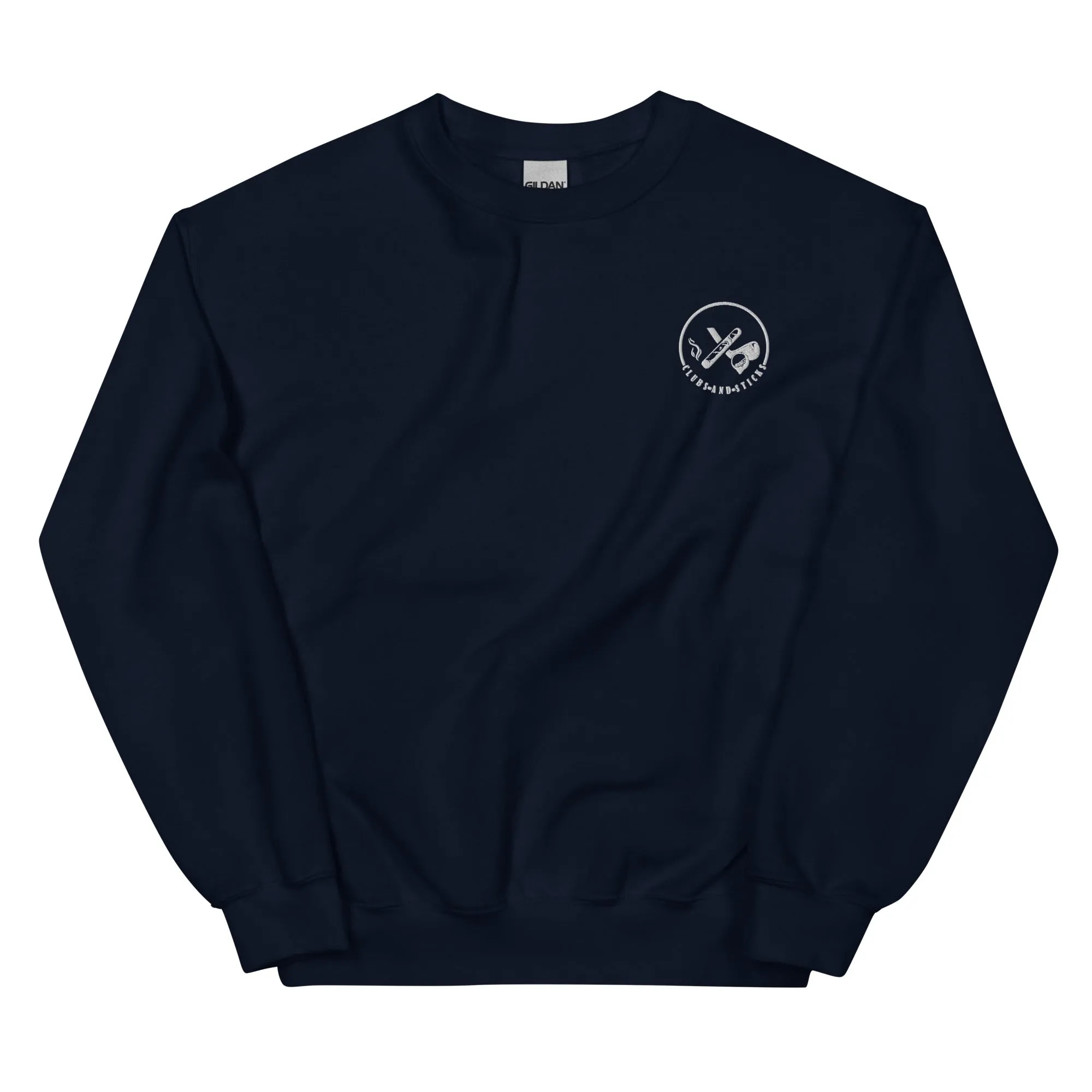 Clubs and Sticks Embroidered Sweatshirt