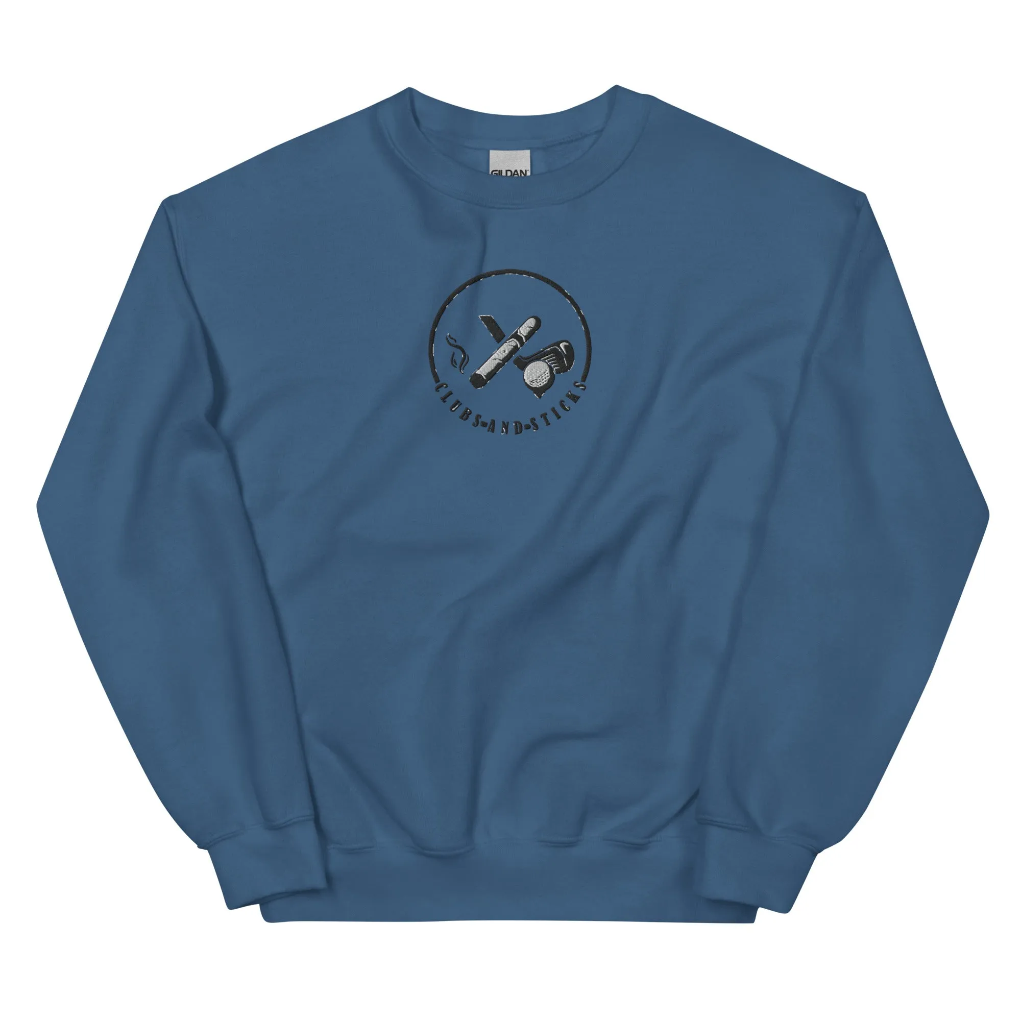 Clubs and Sticks Embroidered Sweatshirt