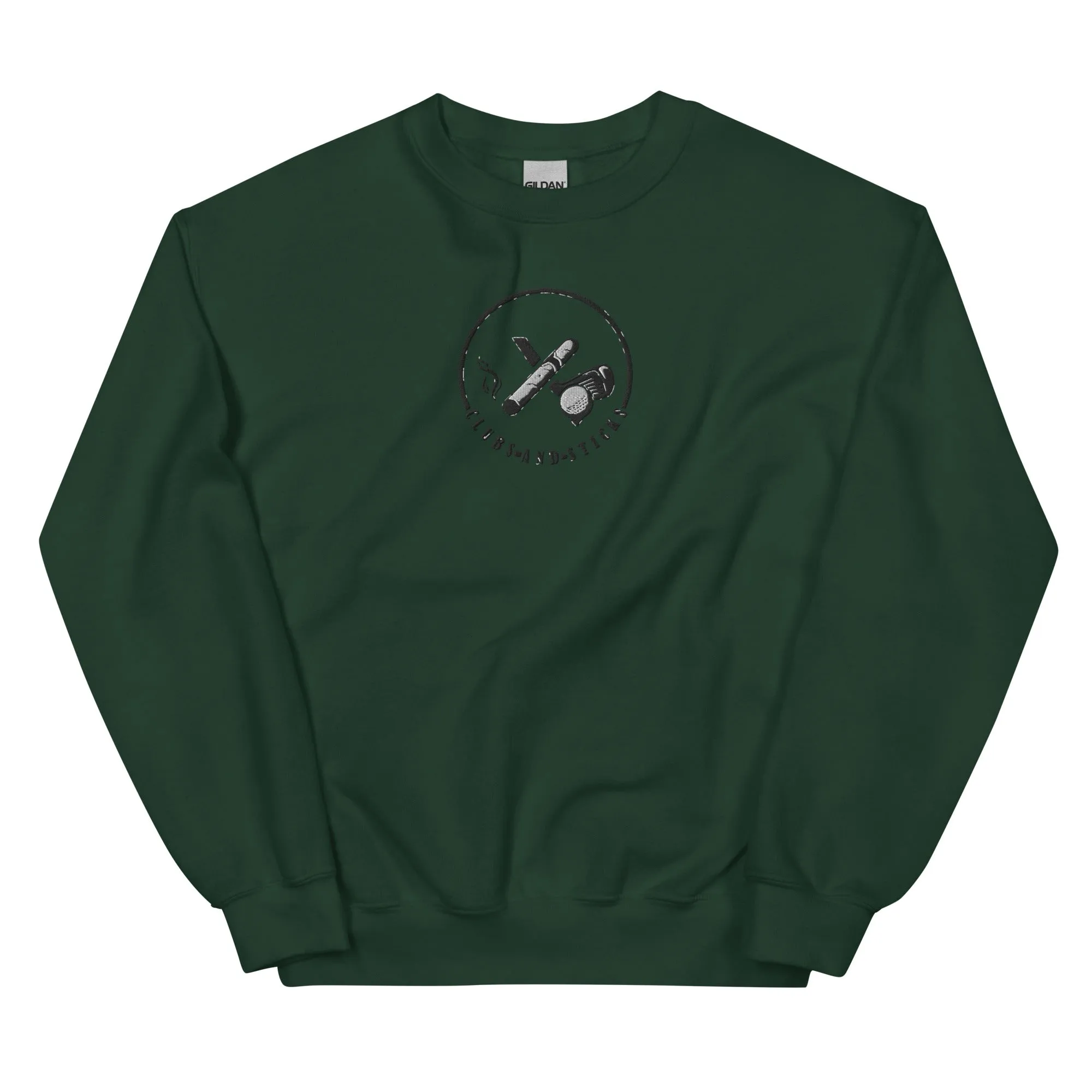 Clubs and Sticks Embroidered Sweatshirt