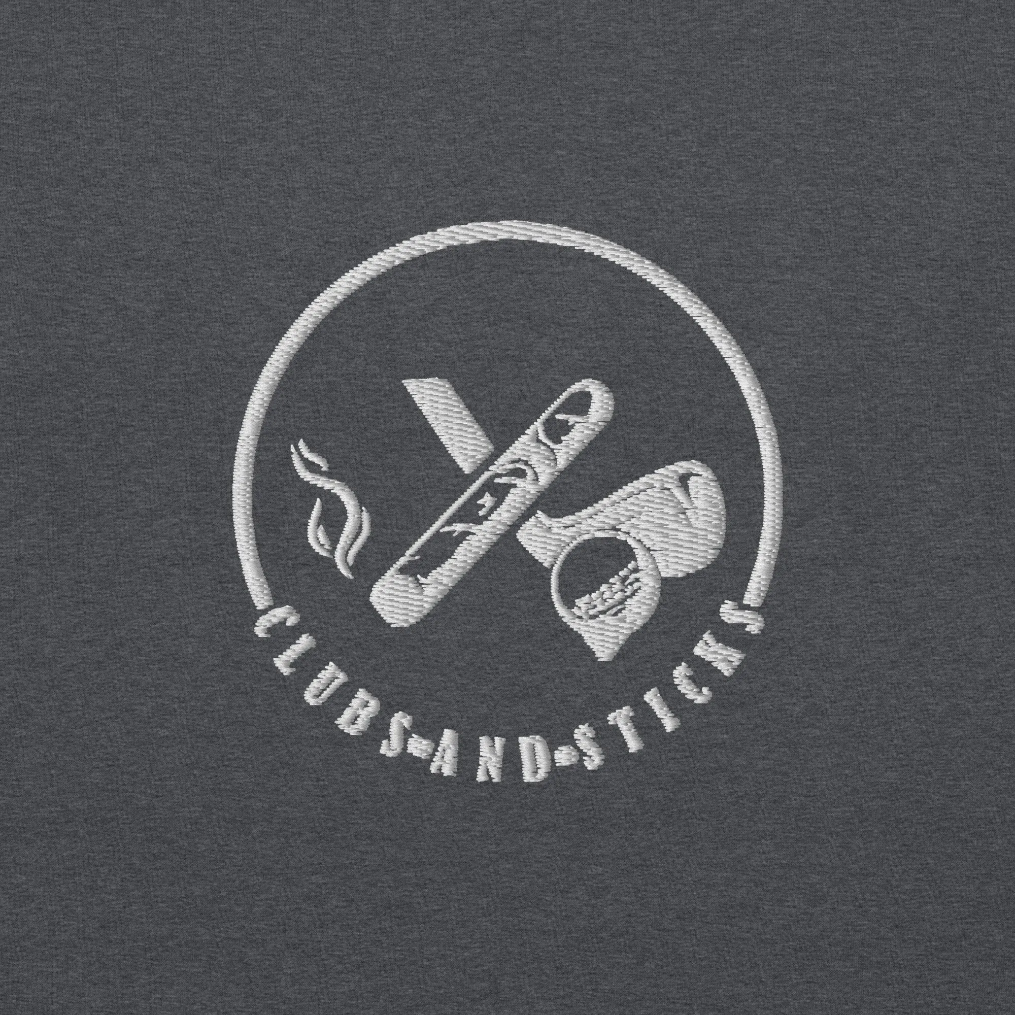 Clubs and Sticks Embroidered Sweatshirt