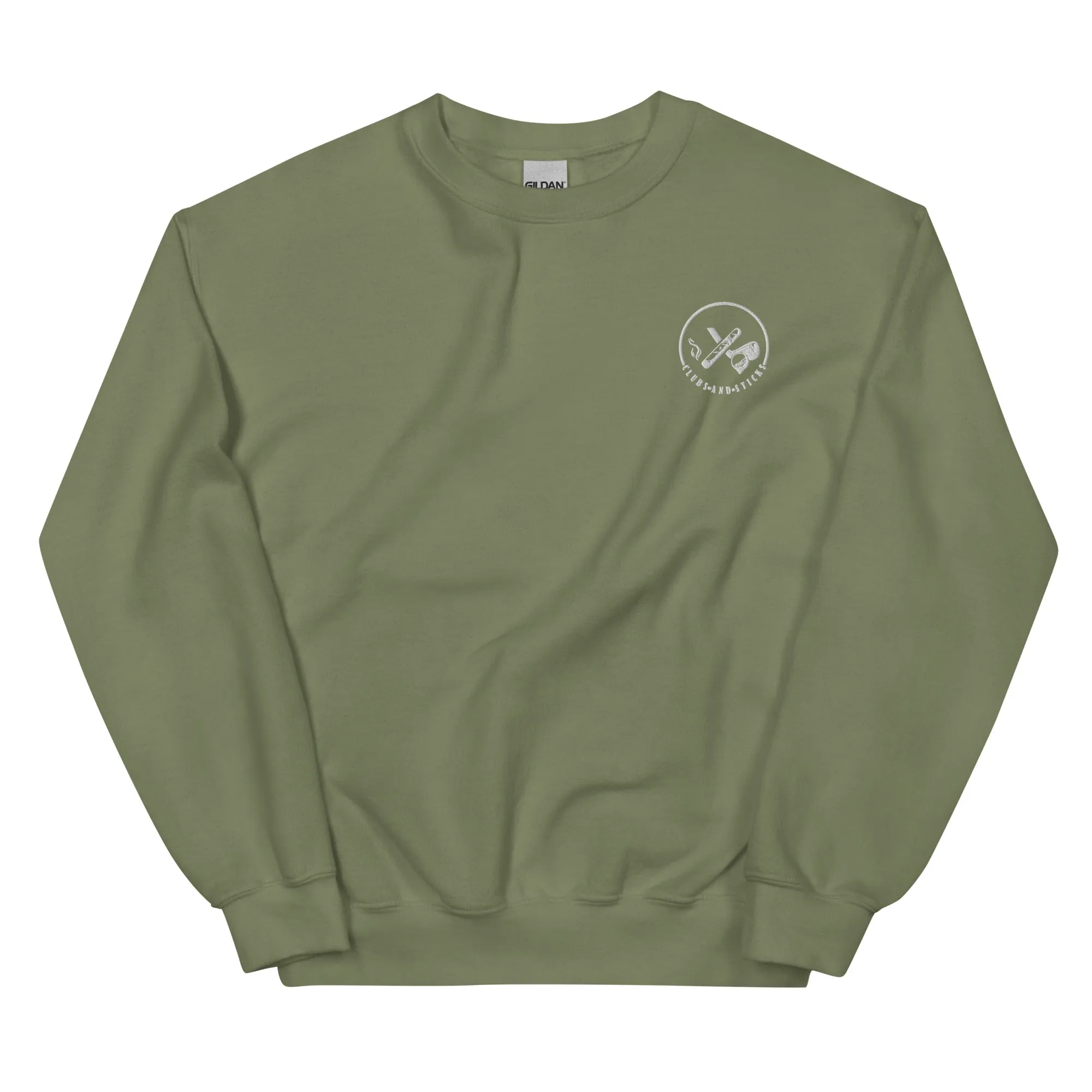 Clubs and Sticks Embroidered Sweatshirt