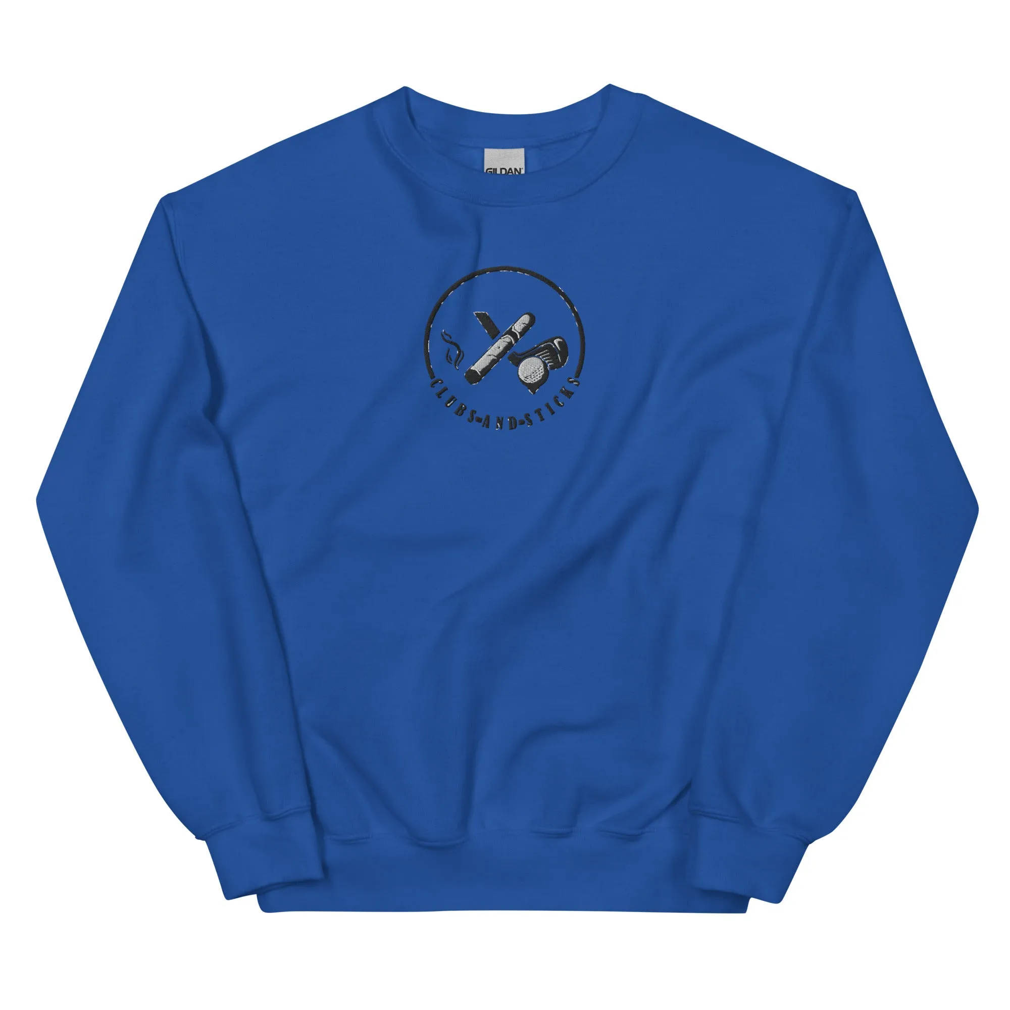 Clubs and Sticks Embroidered Sweatshirt