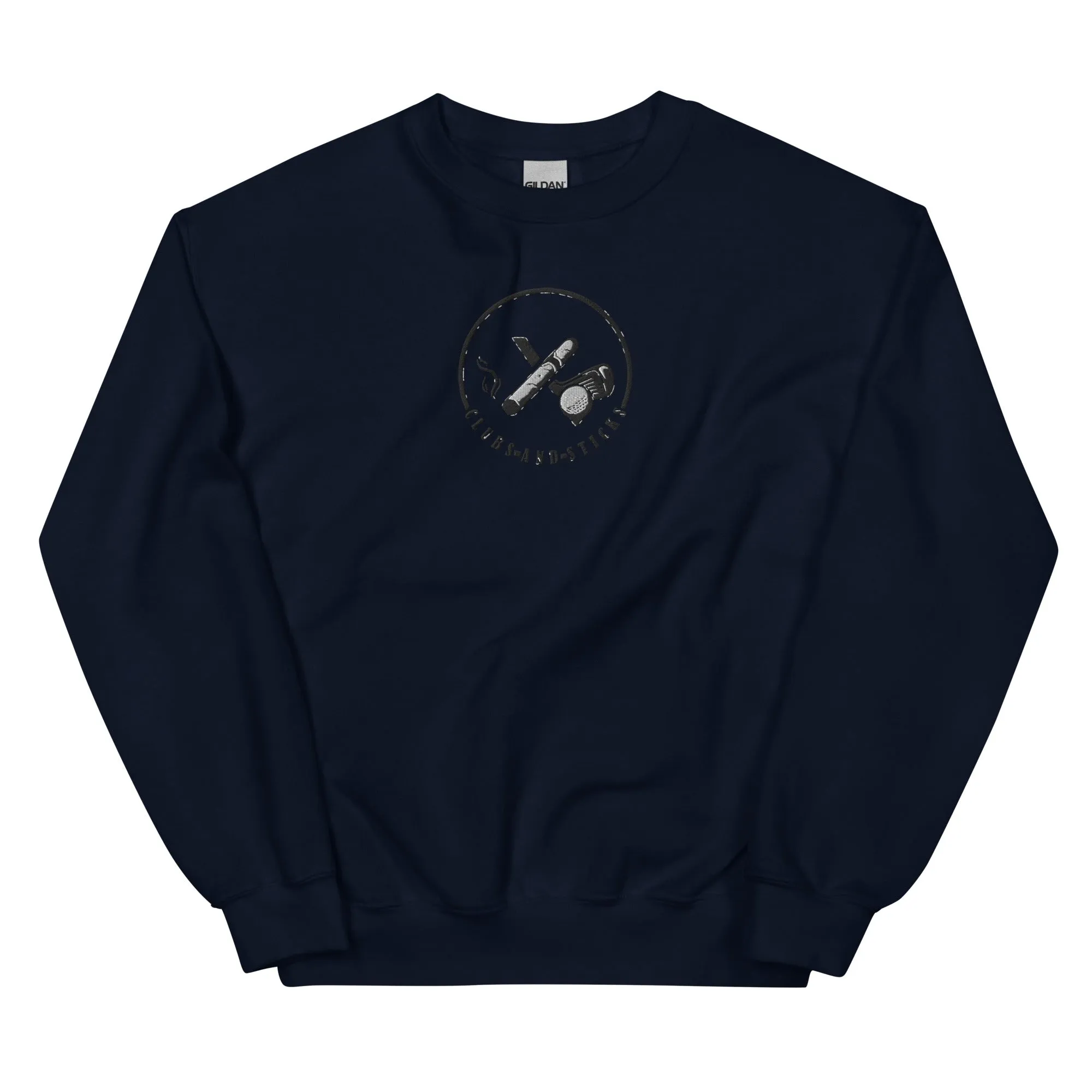 Clubs and Sticks Embroidered Sweatshirt