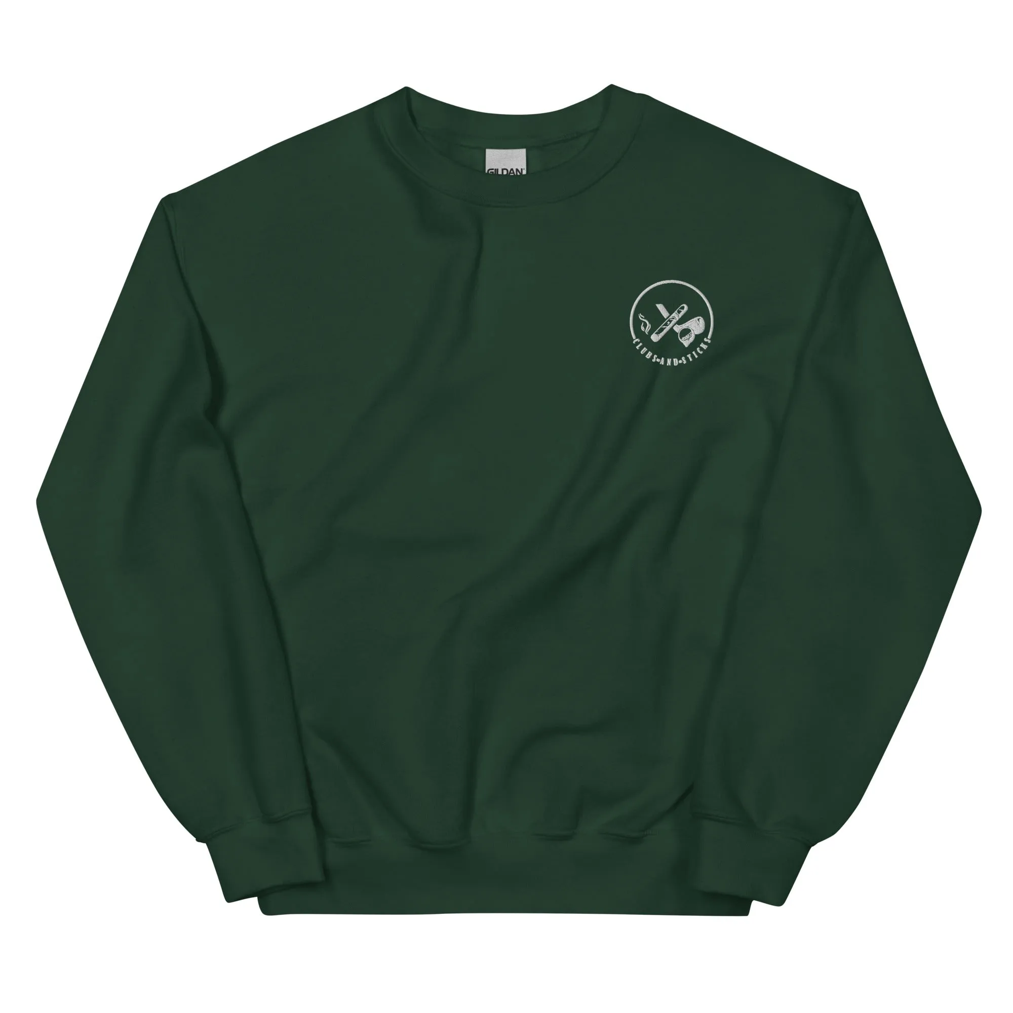 Clubs and Sticks Embroidered Sweatshirt