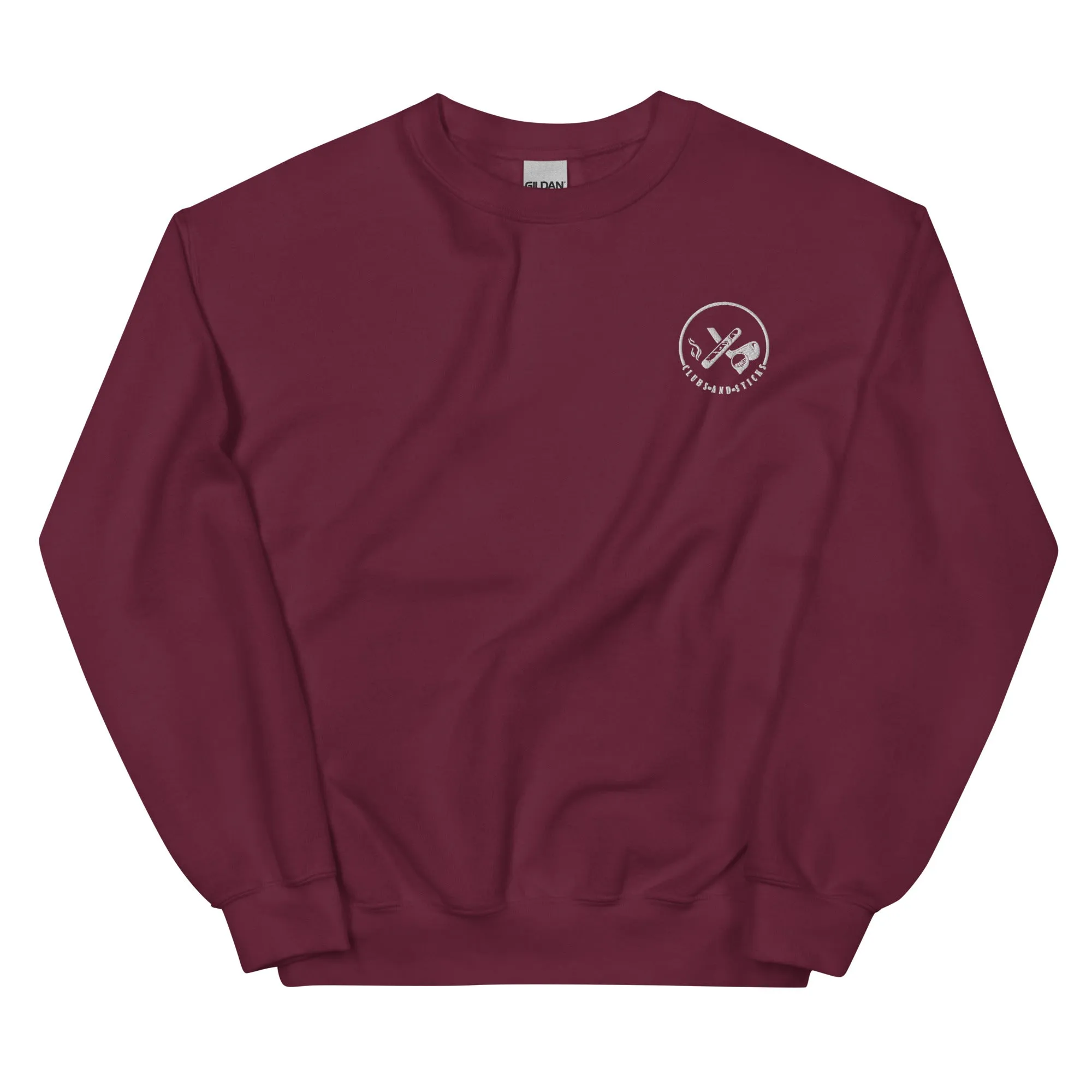 Clubs and Sticks Embroidered Sweatshirt
