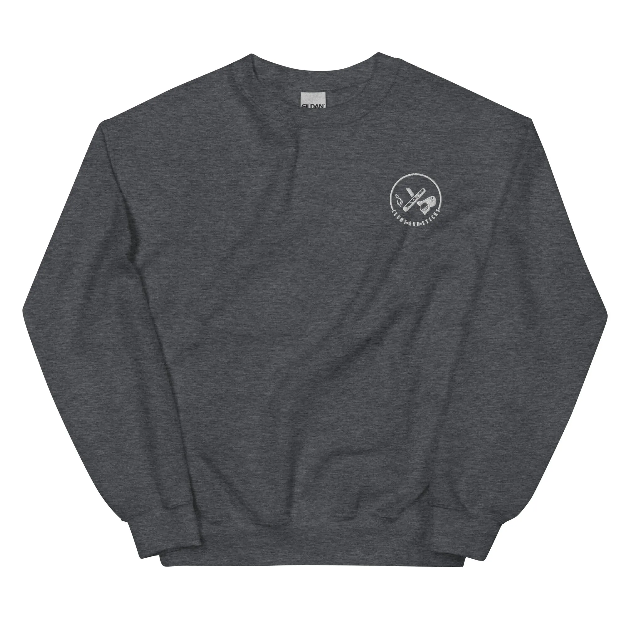 Clubs and Sticks Embroidered Sweatshirt