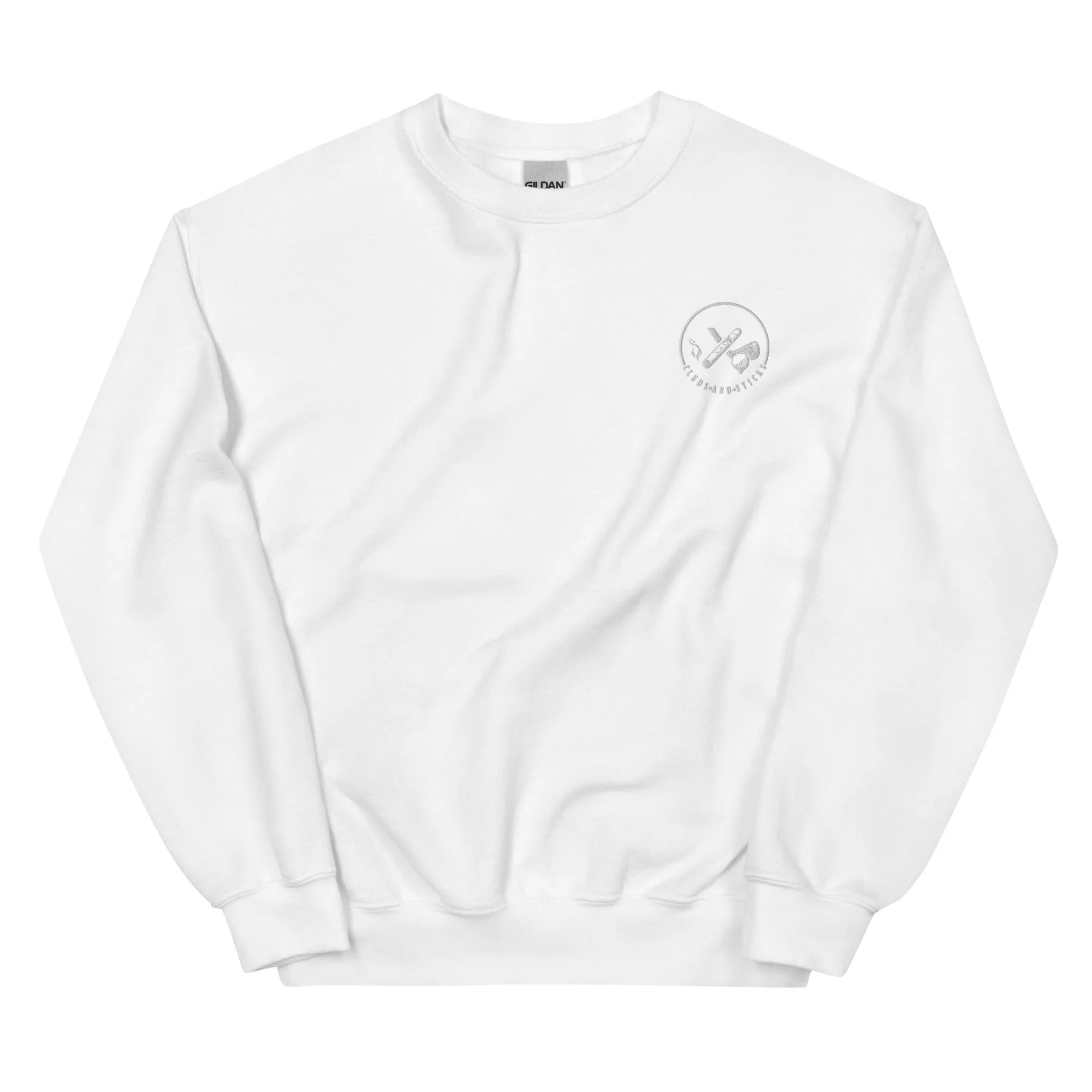 Clubs and Sticks Embroidered Sweatshirt