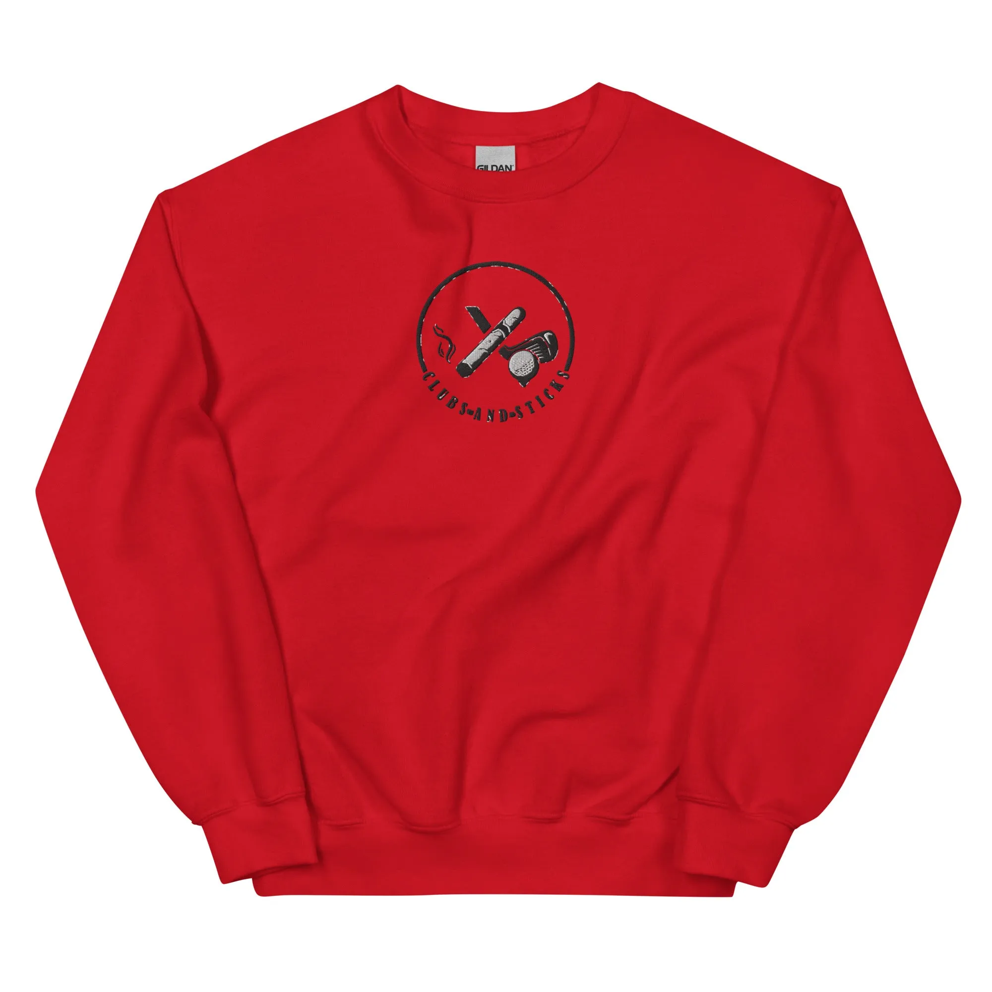 Clubs and Sticks Embroidered Sweatshirt
