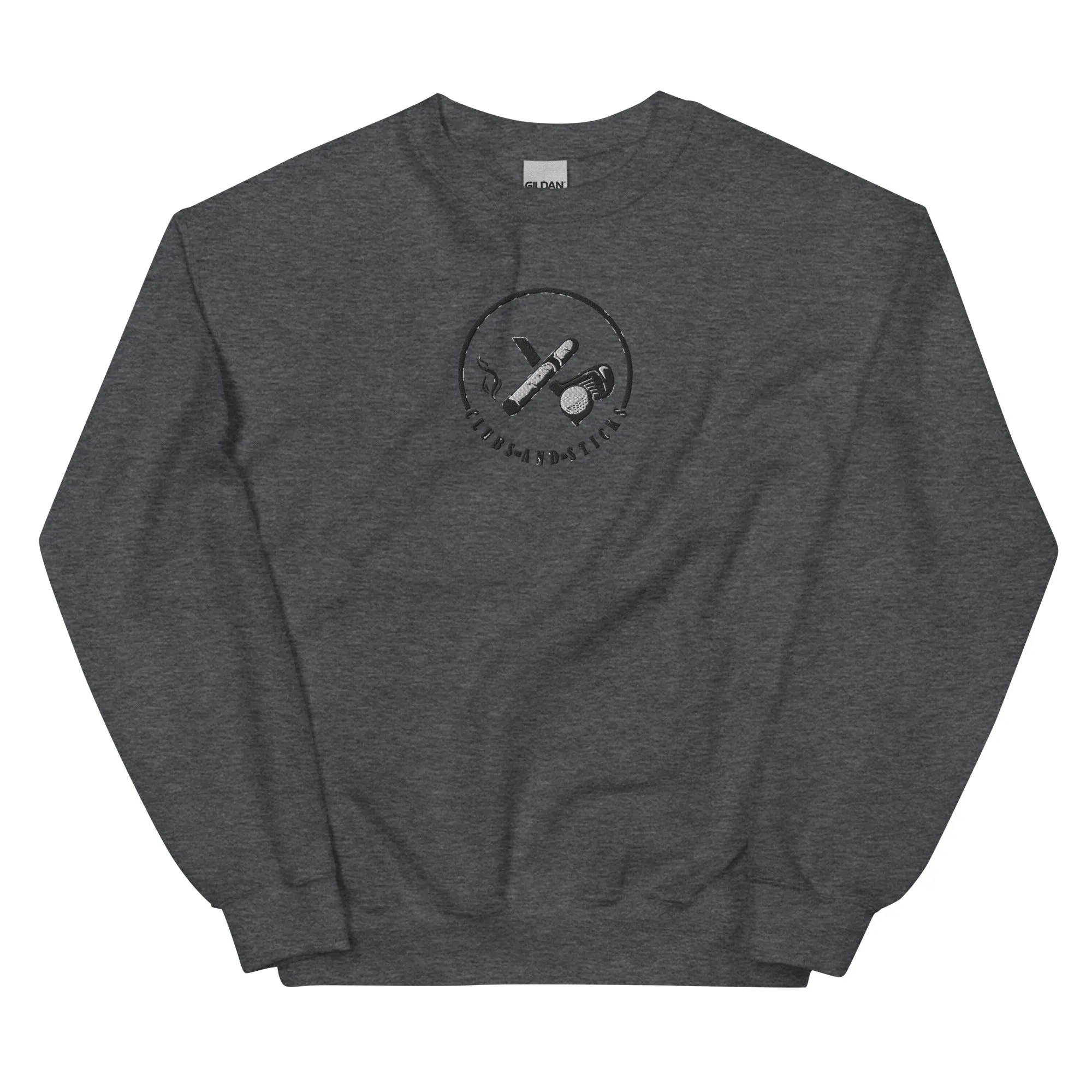 Clubs and Sticks Embroidered Sweatshirt