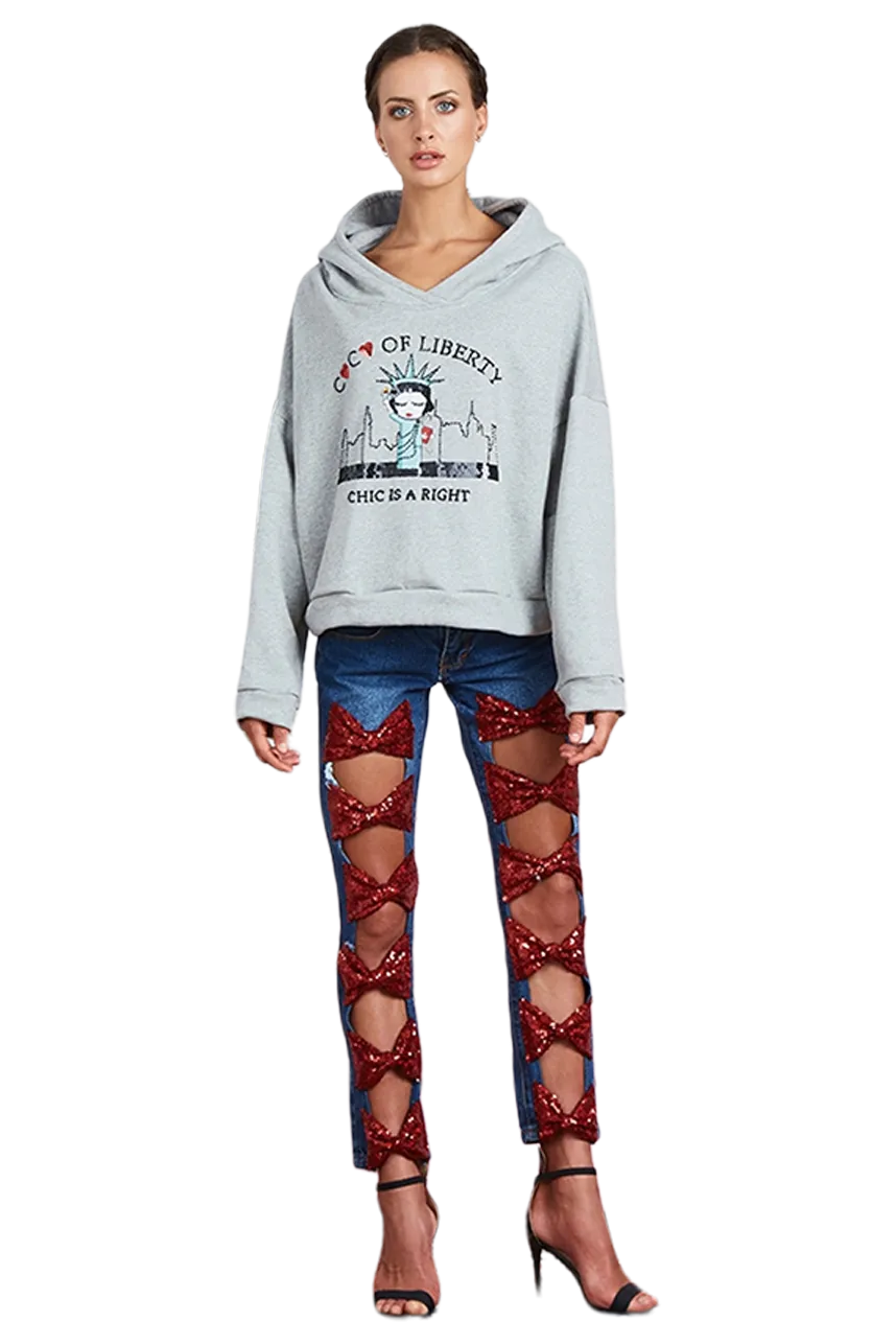 Coco Liberty Cropped Hoodie Jumper
