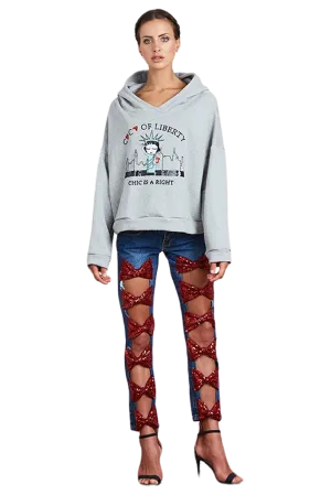 Coco Liberty Cropped Hoodie Jumper