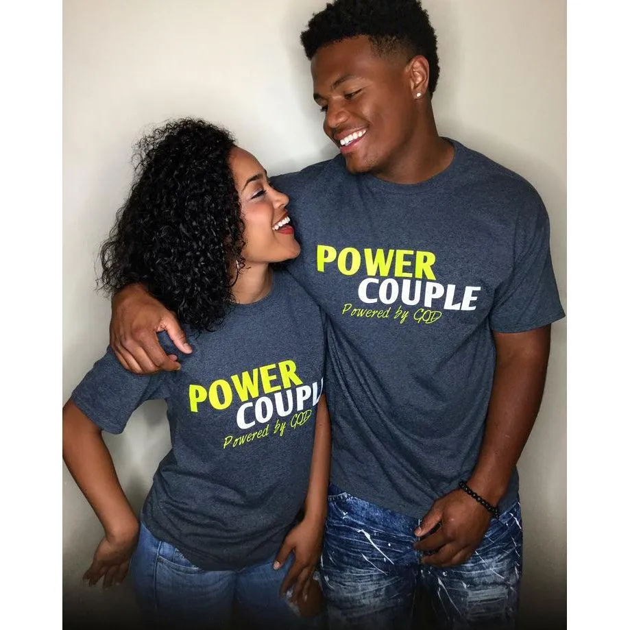 Couple T Shirt POWER COUPLE Short Sleeve T Shirts