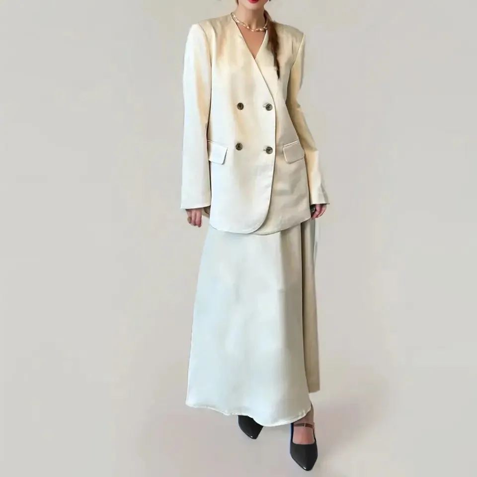 Double Breasted Suit - Womens Fashion Personality Blazer